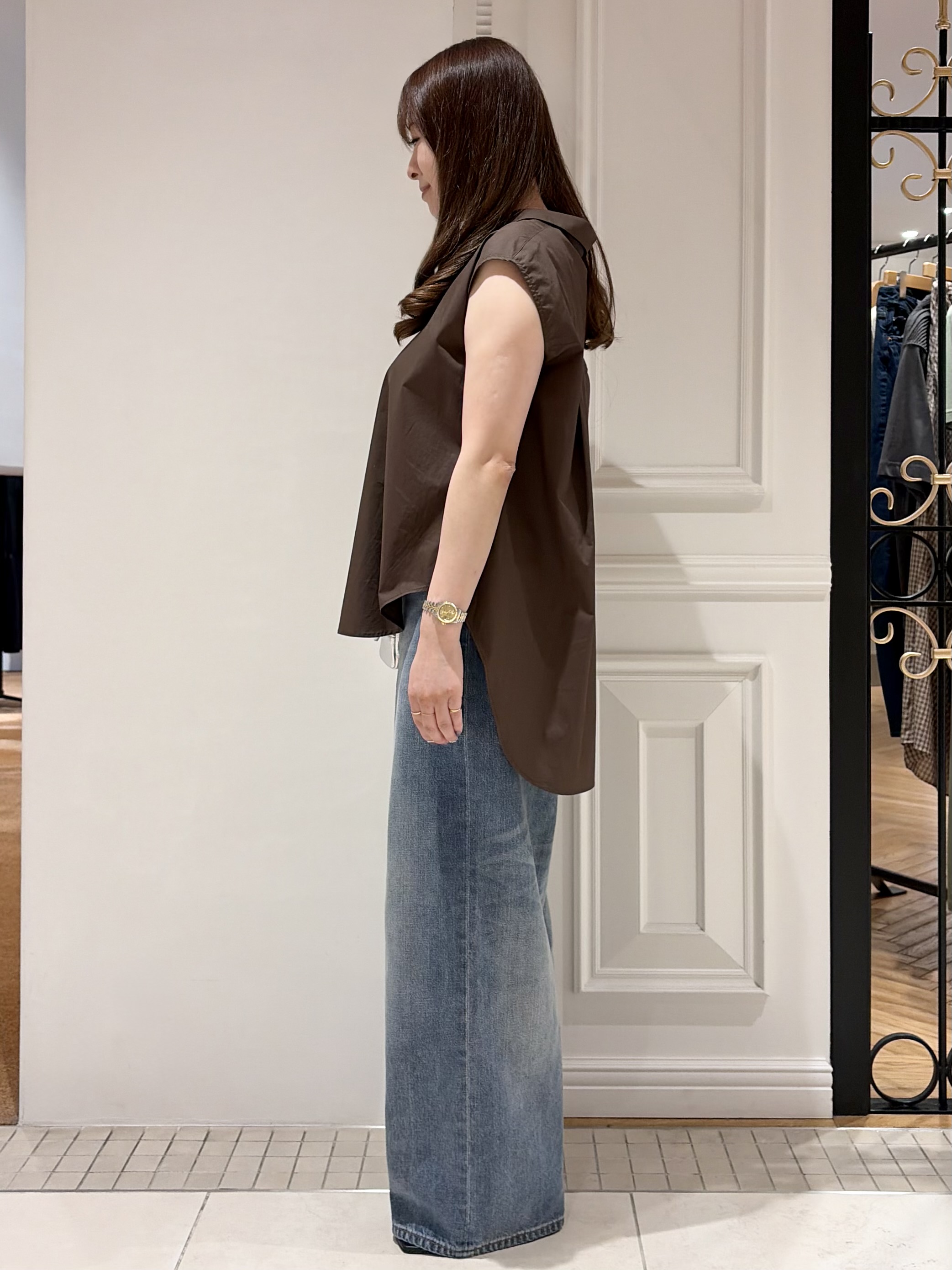 minowaさんの「DRESSTERIOR｜フレンチスリーブ スキッパーブラウス」を使ったコーディネート