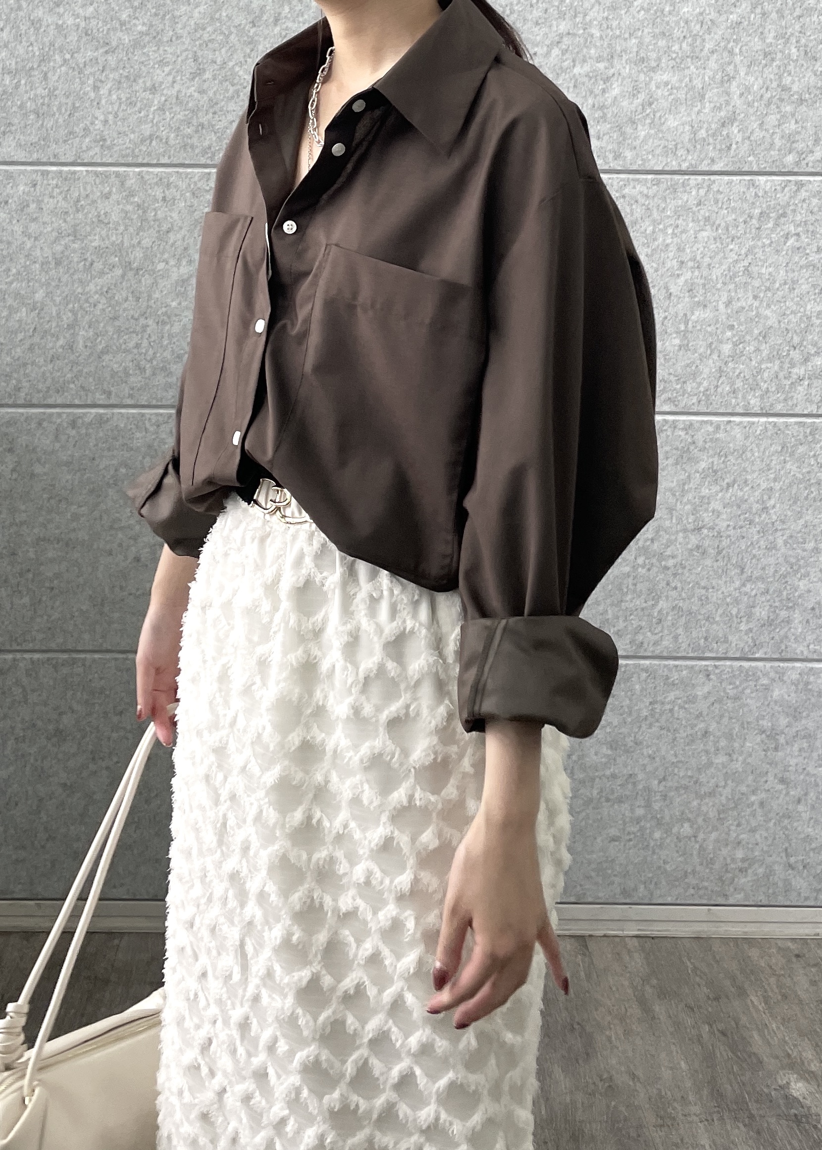 Renoさんの「INDIVI｜メタルペンダントネックレス」を使ったコーディネート