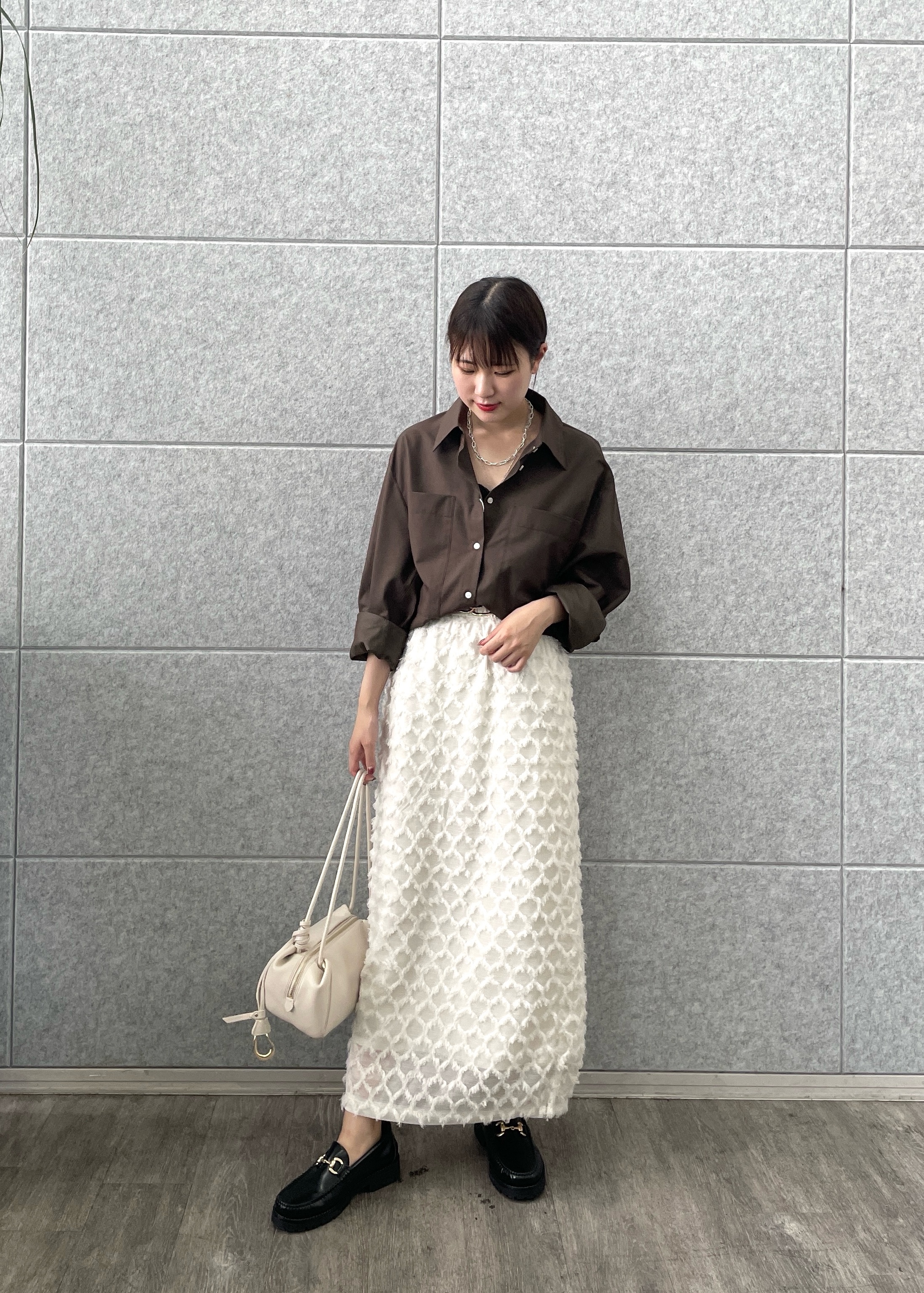 Renoさんの「INDIVI｜メタルペンダントネックレス」を使ったコーディネート