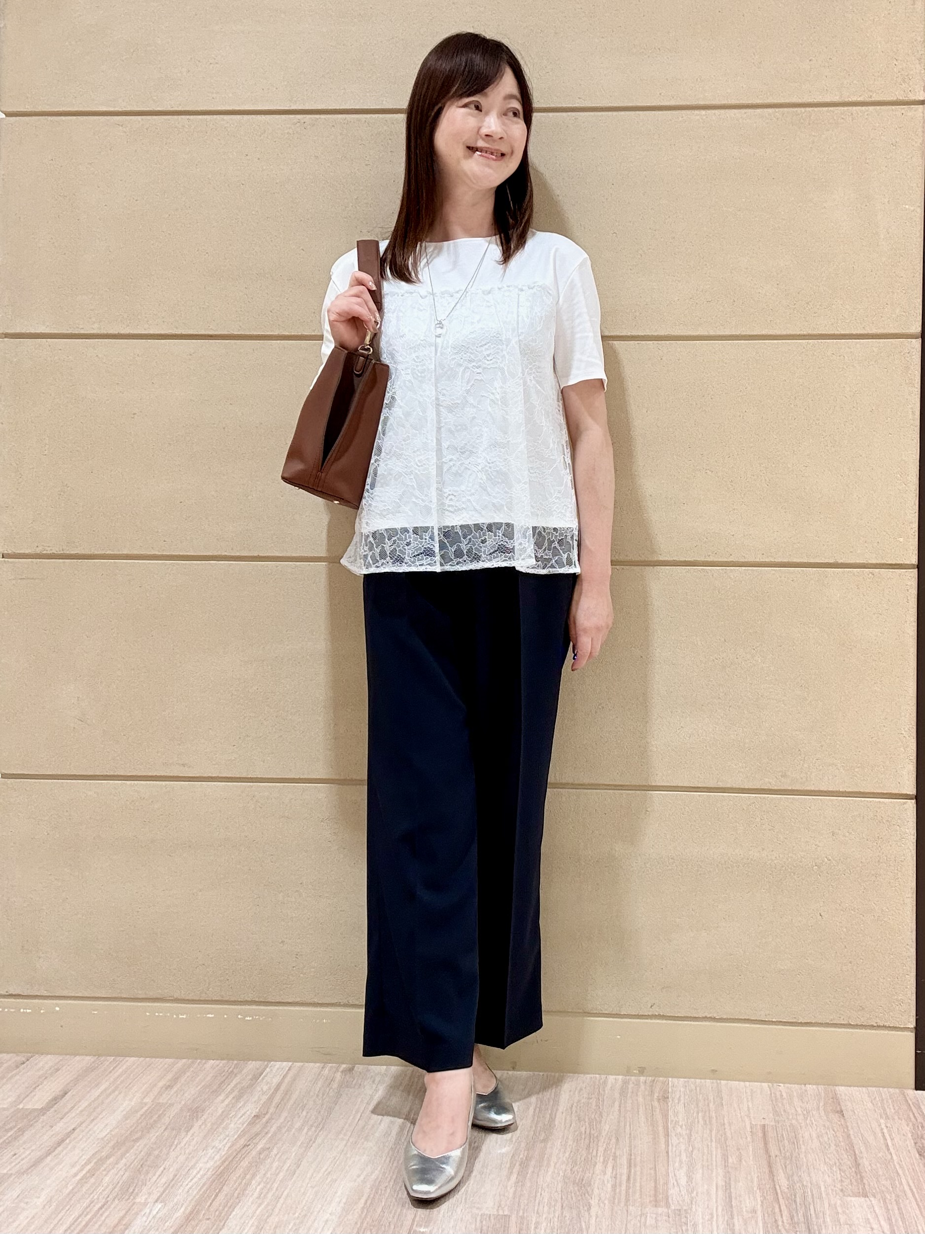 Marさんの「Reflect｜【UVカット／接触冷感／手洗い可】ラッセルレースプルオーバー」を使ったコーディネート