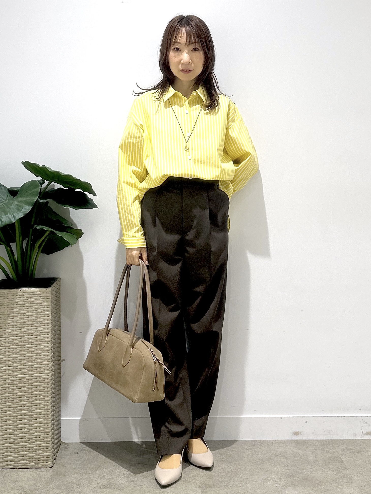 Miwaさんの「UNTITLED｜【ステンレスチェーン】クロスリングネックレス」を使ったコーディネート