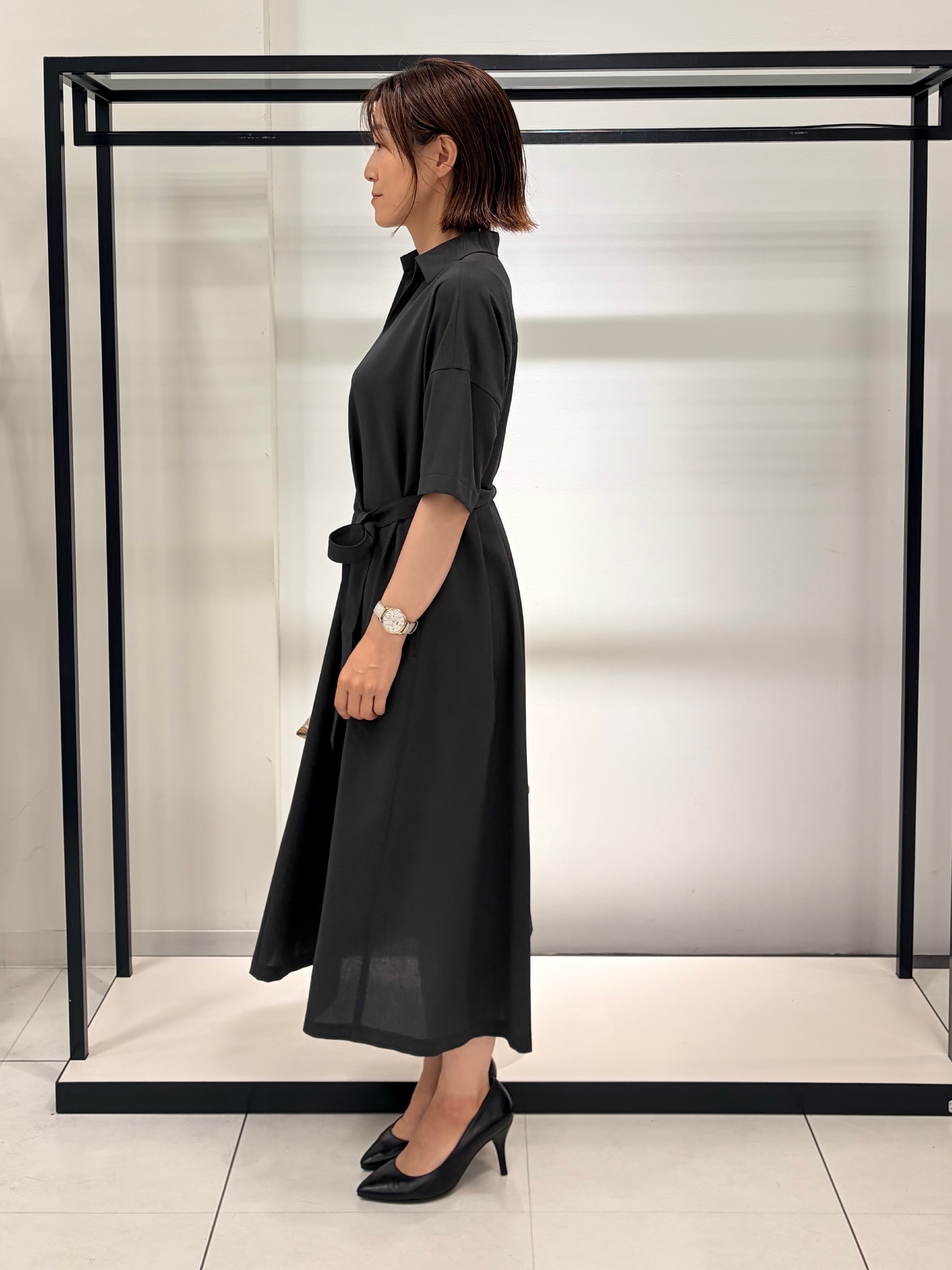 Mikiさんの「UNTITLED｜【UVカット/接触冷感/通気性】エアリークールワンピース」を使ったコーディネート