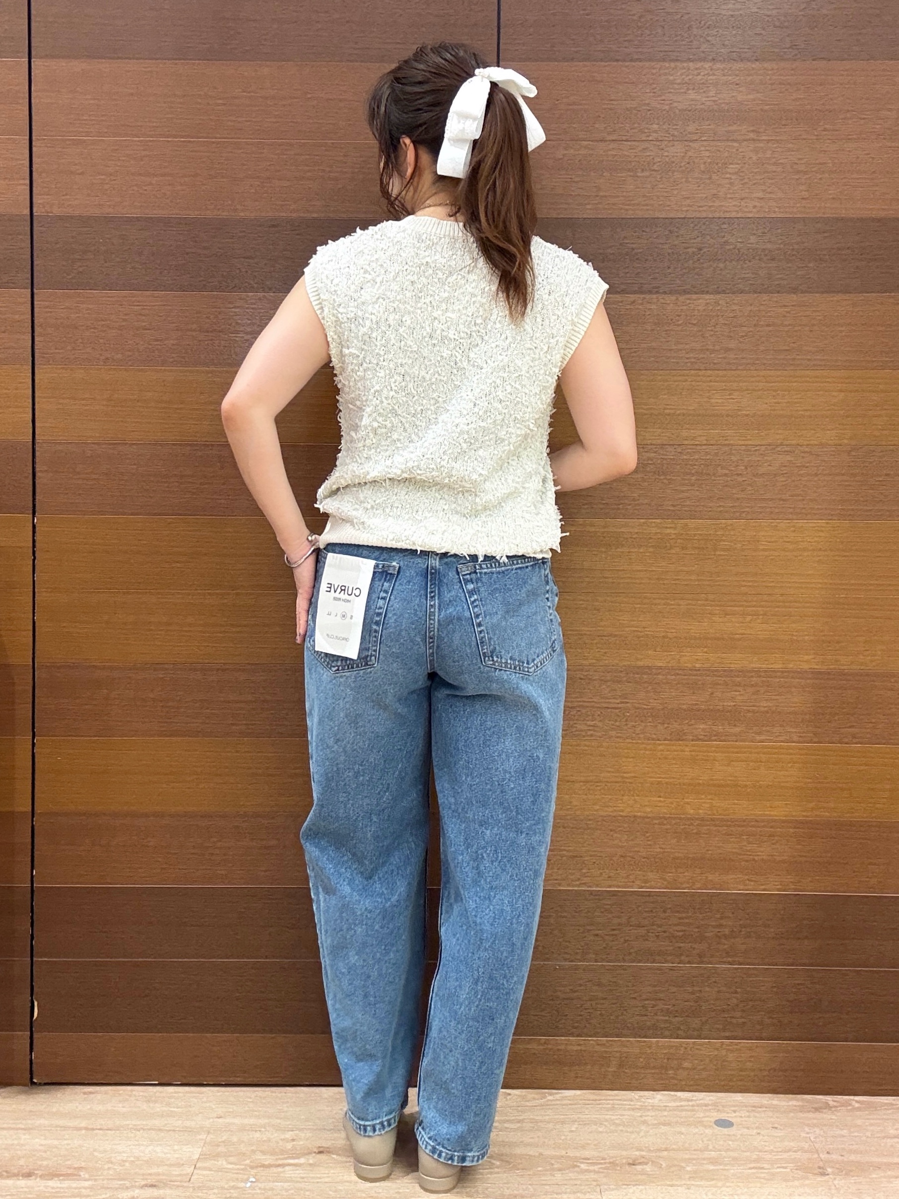 maichiさんの「OPAQUE.CLIP｜ラメテープヤーンニット【洗濯機OK】」を使ったコーディネート