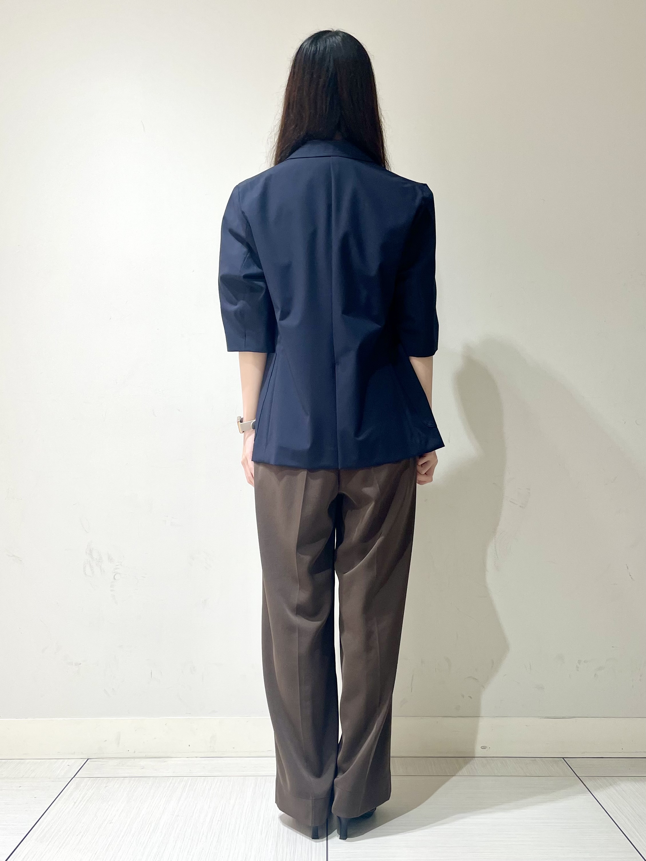 ことさんの「DRESSTERIOR｜【接触冷感/セットアップ可】 2WAYストレッチスリークオータージャケット」を使ったコーディネート