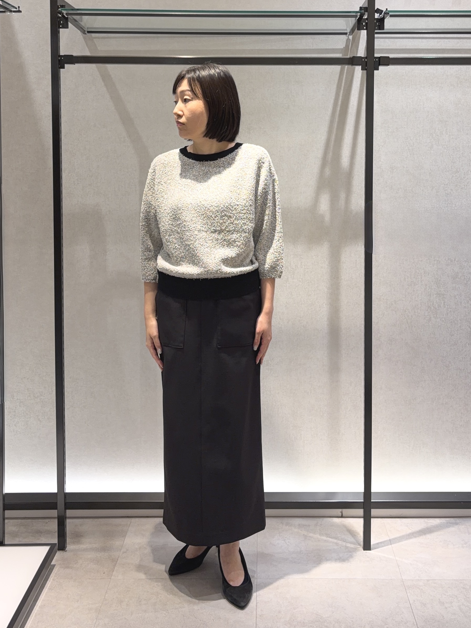 わたなべさんの「UNTITLED｜【前後2WAY】コットン混カールプルオーバー」を使ったコーディネート