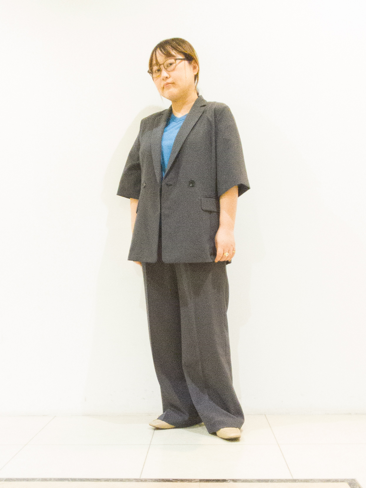 takedaさんの「UNTITLED｜【セットアップ可/UVカット/通気性】エアリークール半袖ジャケット」を使ったコーディネート