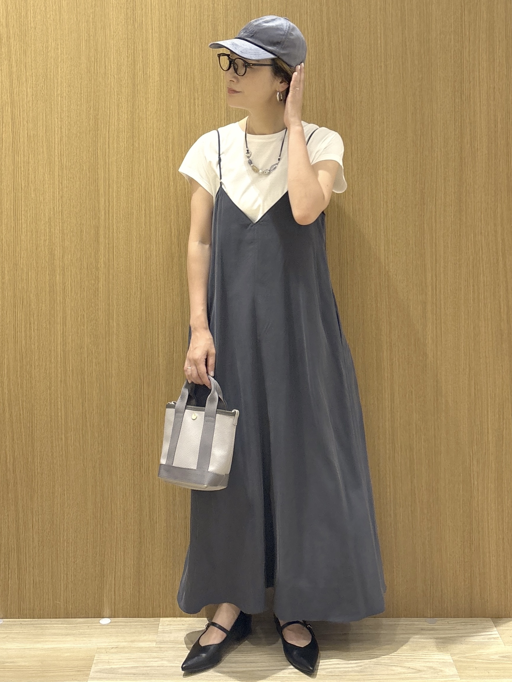 たけねぇさんの「OPAQUE.CLIP｜フレンチスリーブカットソー【洗濯機OK】」を使ったコーディネート