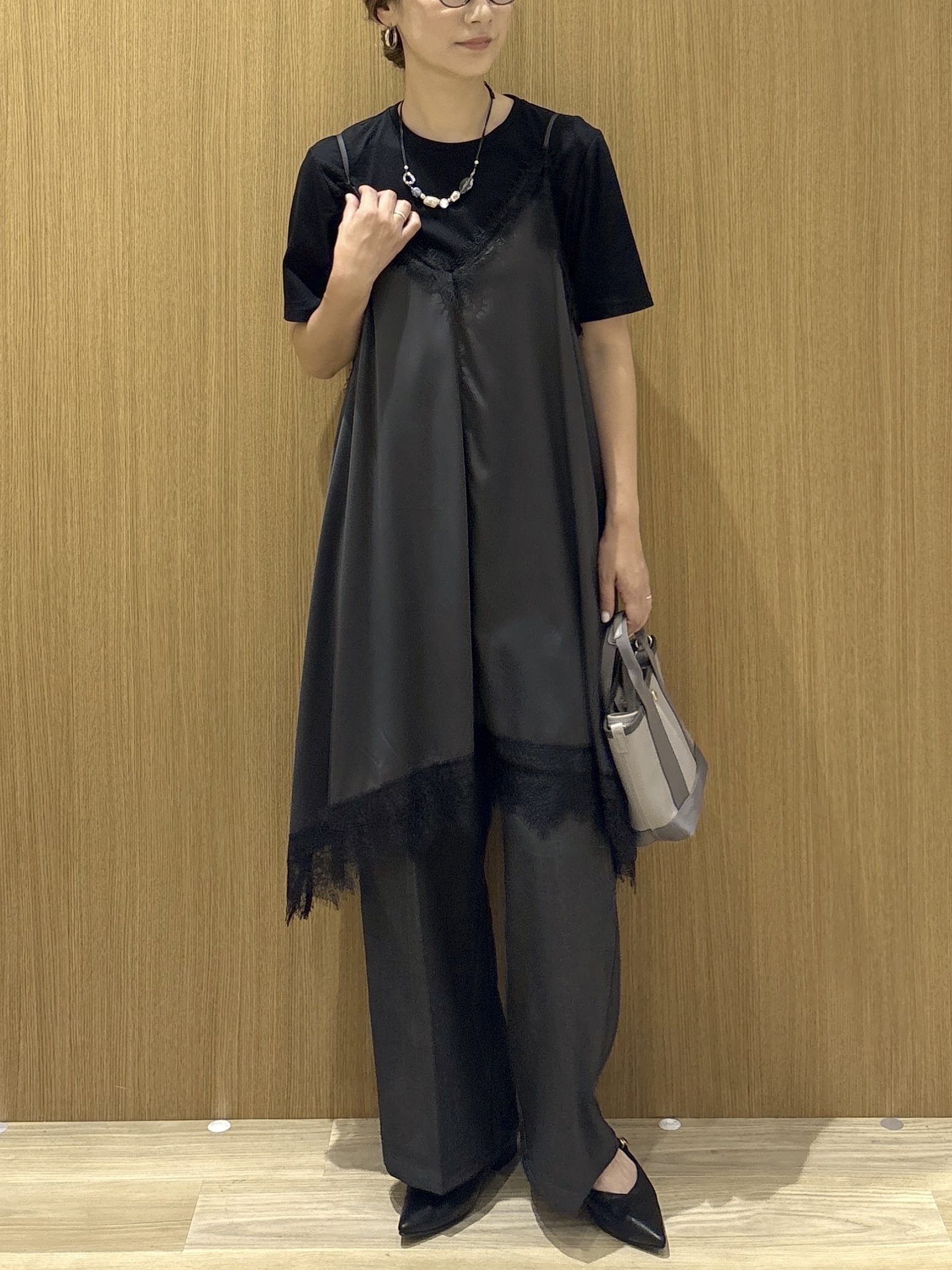 たけねぇさんの「OPAQUE.CLIP｜ベーシックTシャツ／オーガニックコットン混【洗濯機OK】」を使ったコーディネート