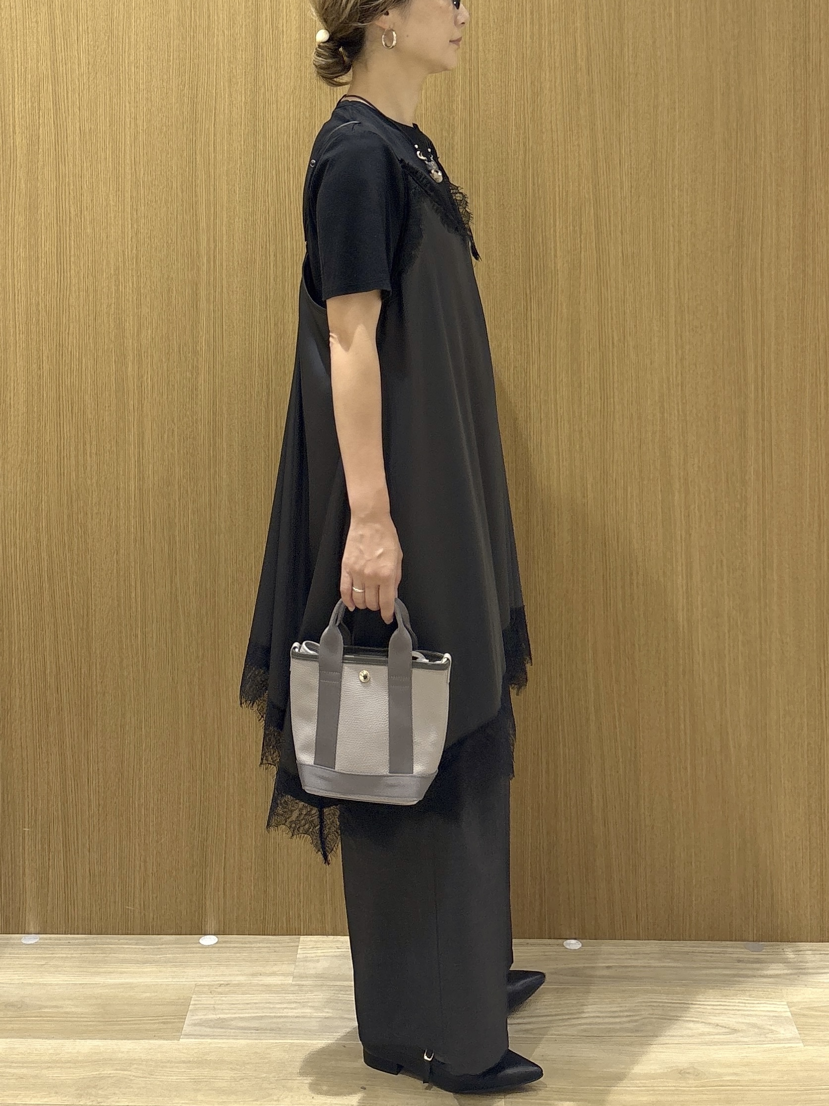 たけねぇさんの「OPAQUE.CLIP｜ベーシックTシャツ／オーガニックコットン混【洗濯機OK】」を使ったコーディネート