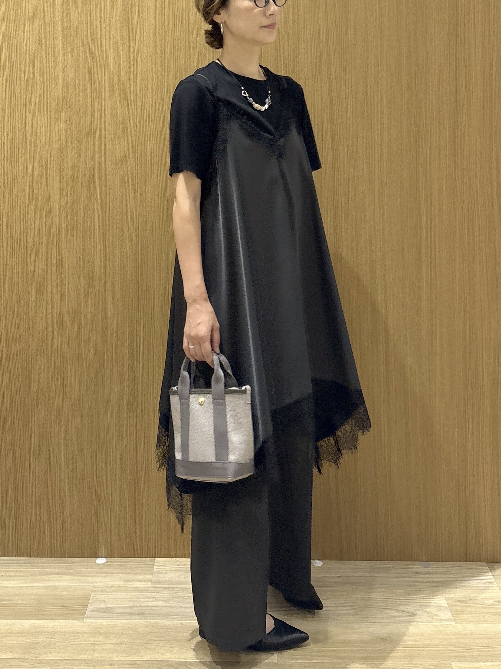たけねぇさんの「OPAQUE.CLIP｜ベーシックTシャツ／オーガニックコットン混【洗濯機OK】」を使ったコーディネート