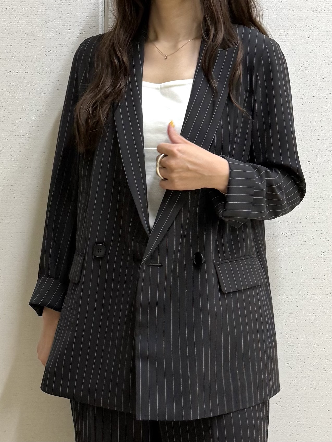 mamiさんの「INDIVI｜【日本製】ビスチェインナータンクトップ」を使ったコーディネート