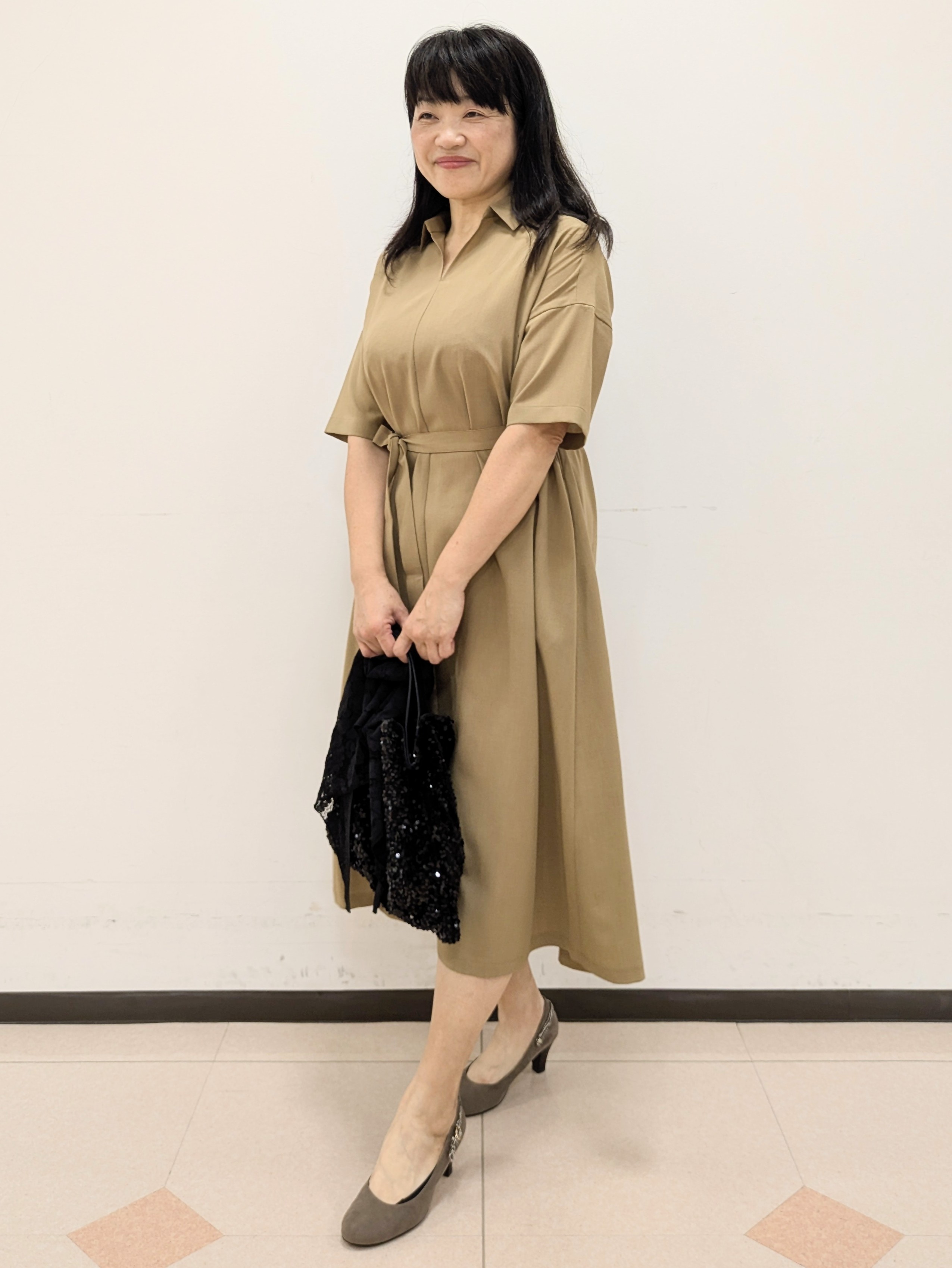 ともさんの「UNTITLED｜【UVカット/接触冷感/通気性】エアリークールワンピース」を使ったコーディネート