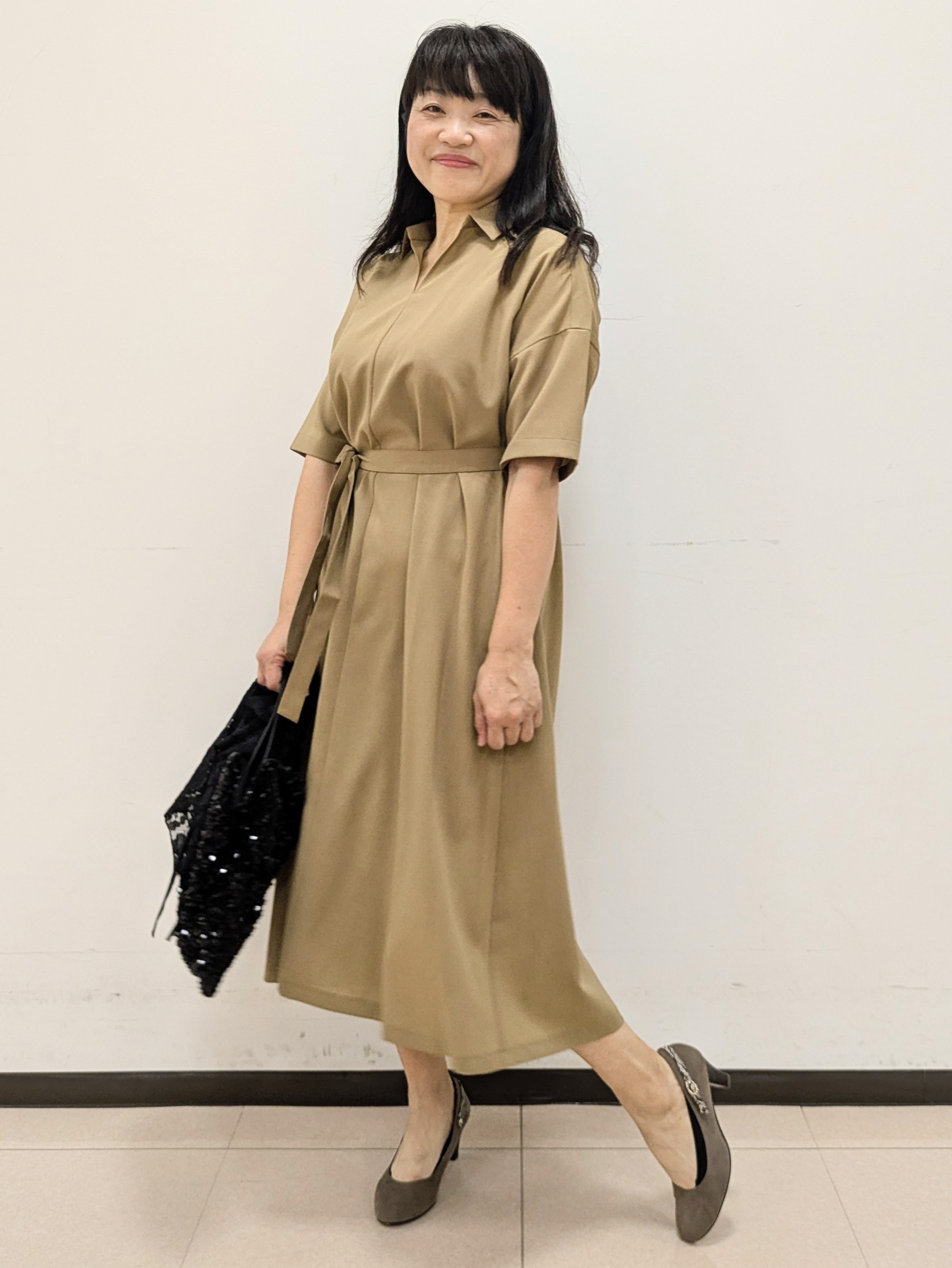 ともさんの「UNTITLED｜【UVカット/接触冷感/通気性】エアリークールワンピース」を使ったコーディネート