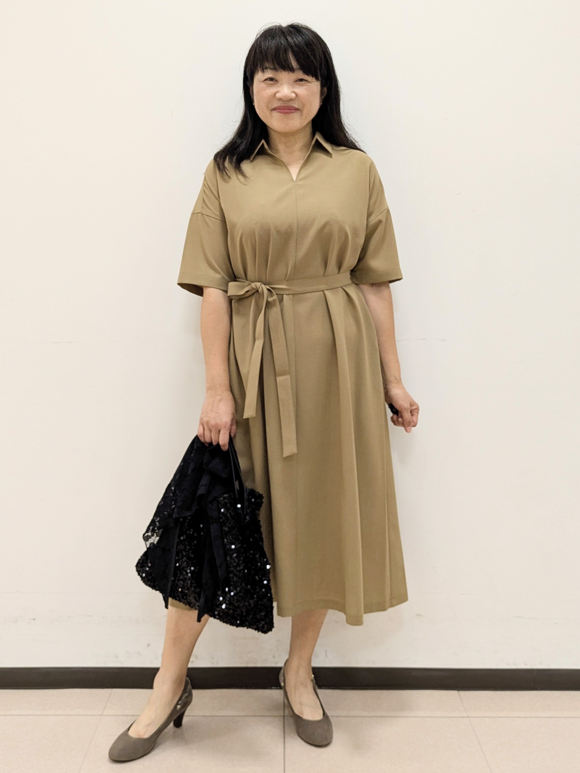 ともさんの「UNTITLED｜【UVカット/接触冷感/通気性】エアリークールワンピース」を使ったコーディネート