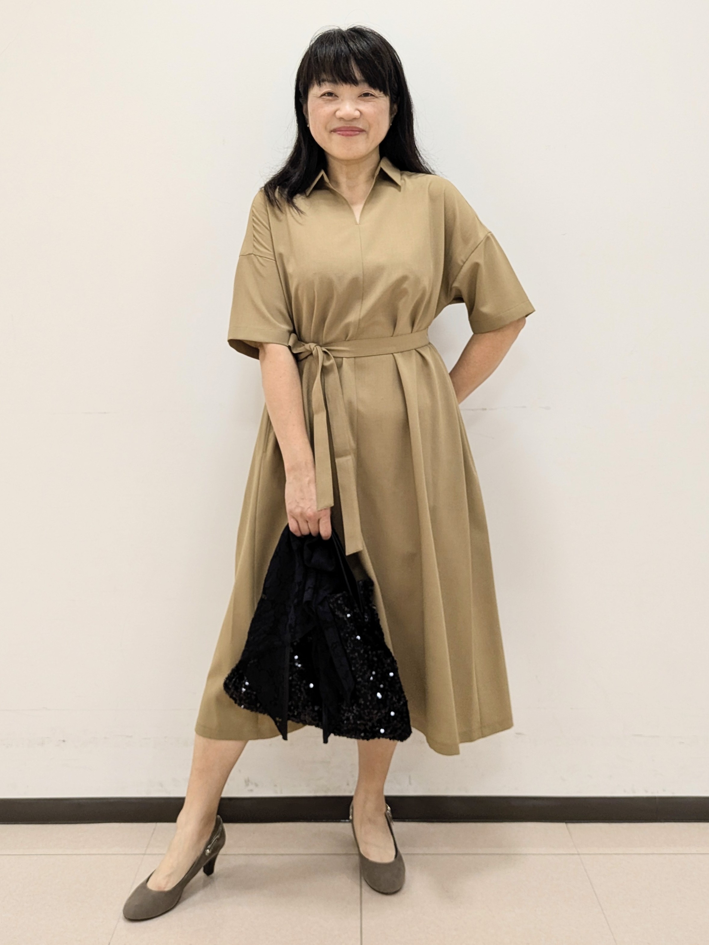 ともさんの「UNTITLED｜【UVカット/接触冷感/通気性】エアリークールワンピース」を使ったコーディネート