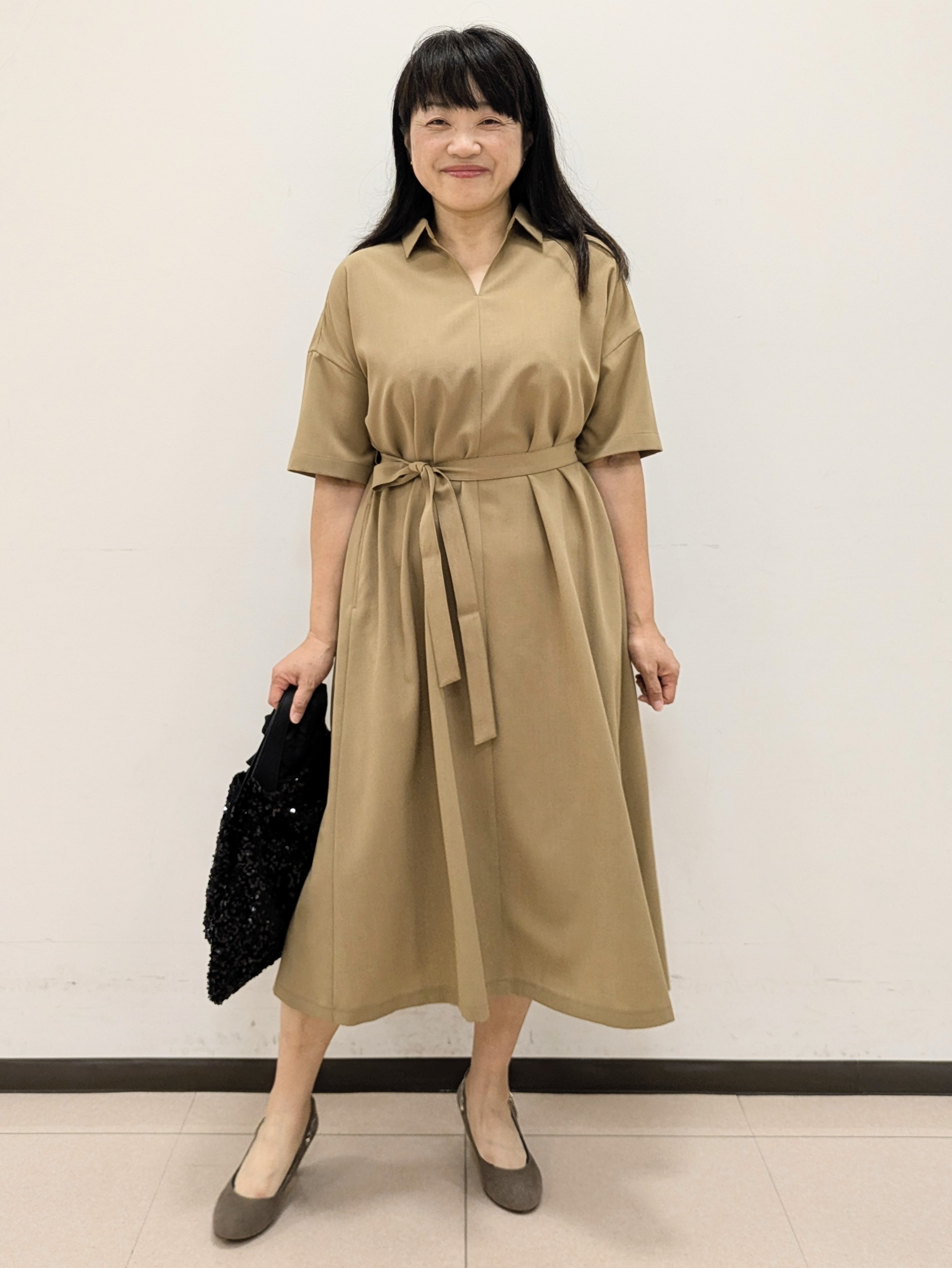 ともさんの「UNTITLED｜【UVカット/接触冷感/通気性】エアリークールワンピース」を使ったコーディネート