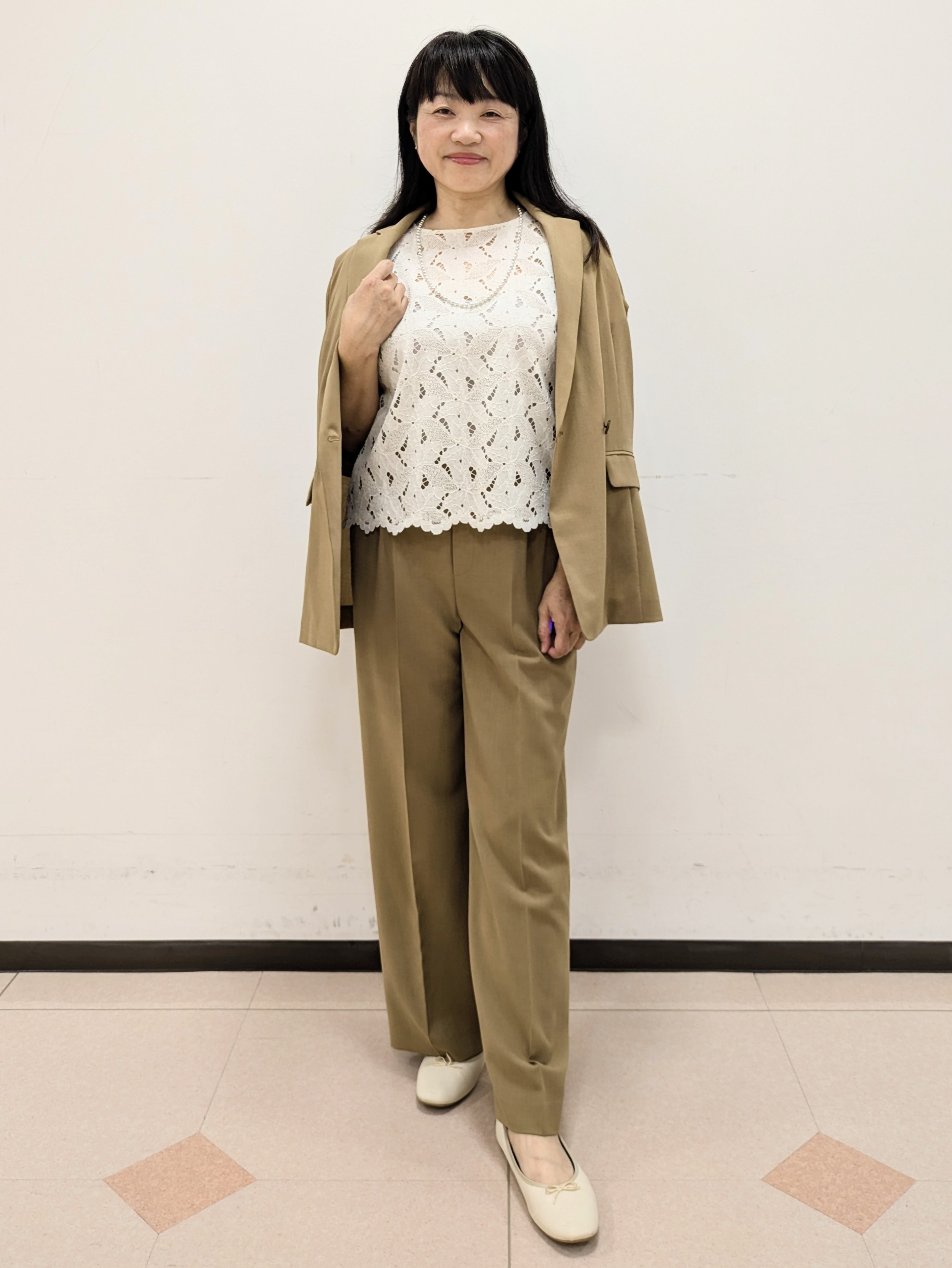 ともさんの「UNTITLED｜【セットアップ可/UVカット/通気性】エアリークール半袖ジャケット」を使ったコーディネート