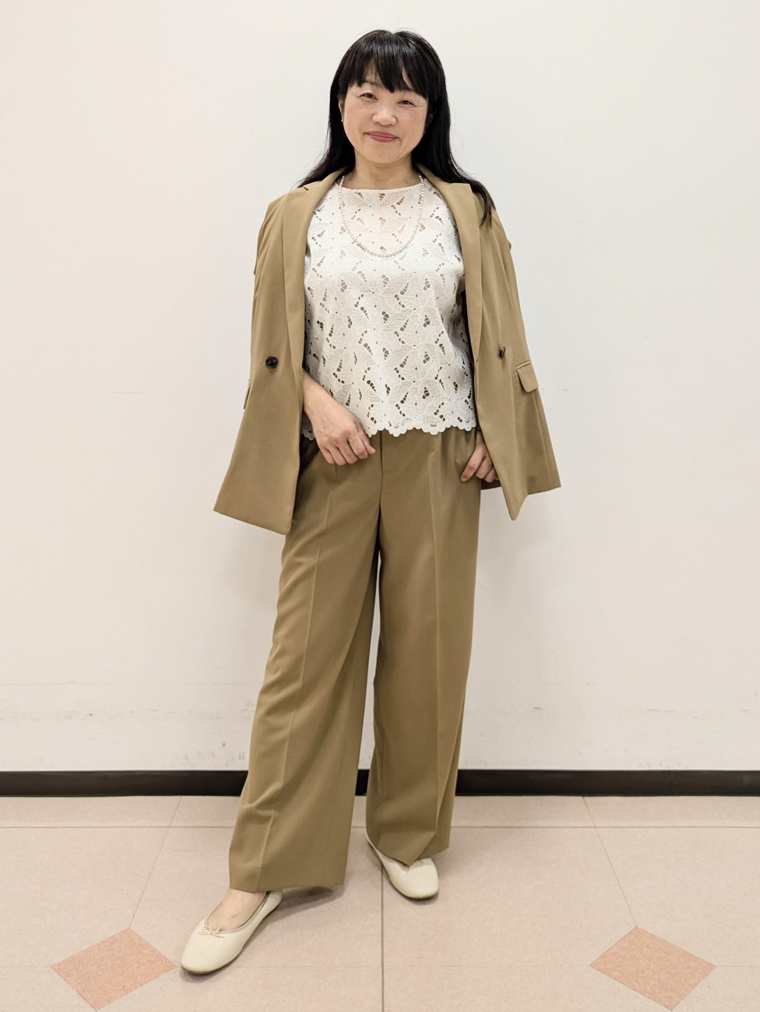 ともさんの「UNTITLED｜【セットアップ可/UVカット/通気性】エアリークール半袖ジャケット」を使ったコーディネート