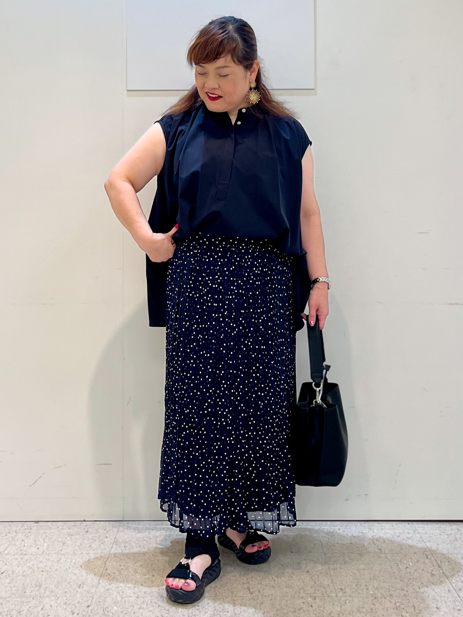 kimmyさんの「Reflect｜【UVカット／接触冷感】ラッシュガードブラウス」を使ったコーディネート