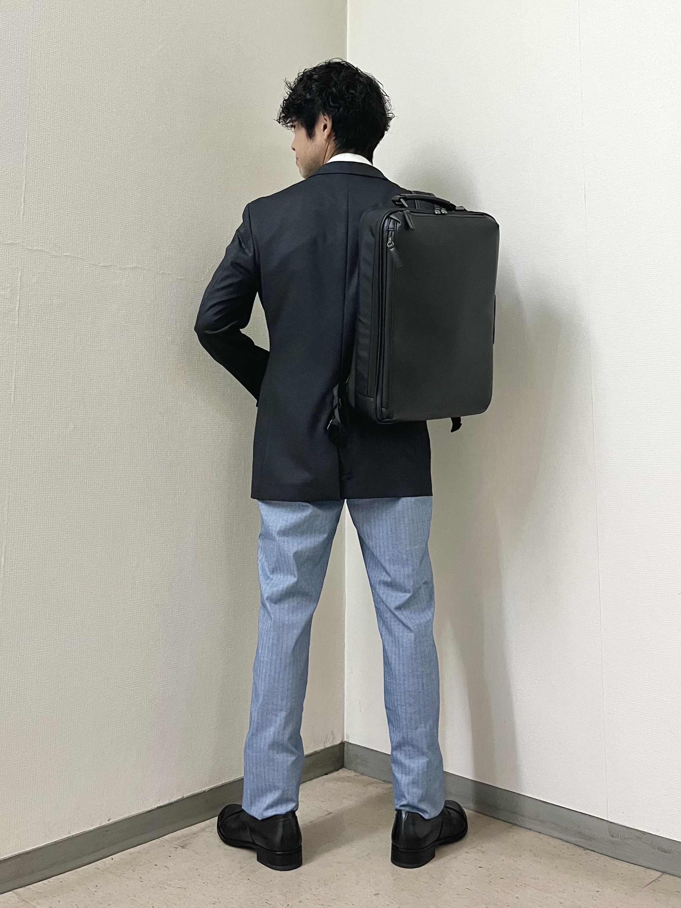URAさんの「TAKEO KIKUCHI｜【BOWLER HAT LABEL】ピンヘッドジャージ ジャケット」を使ったコーディネート