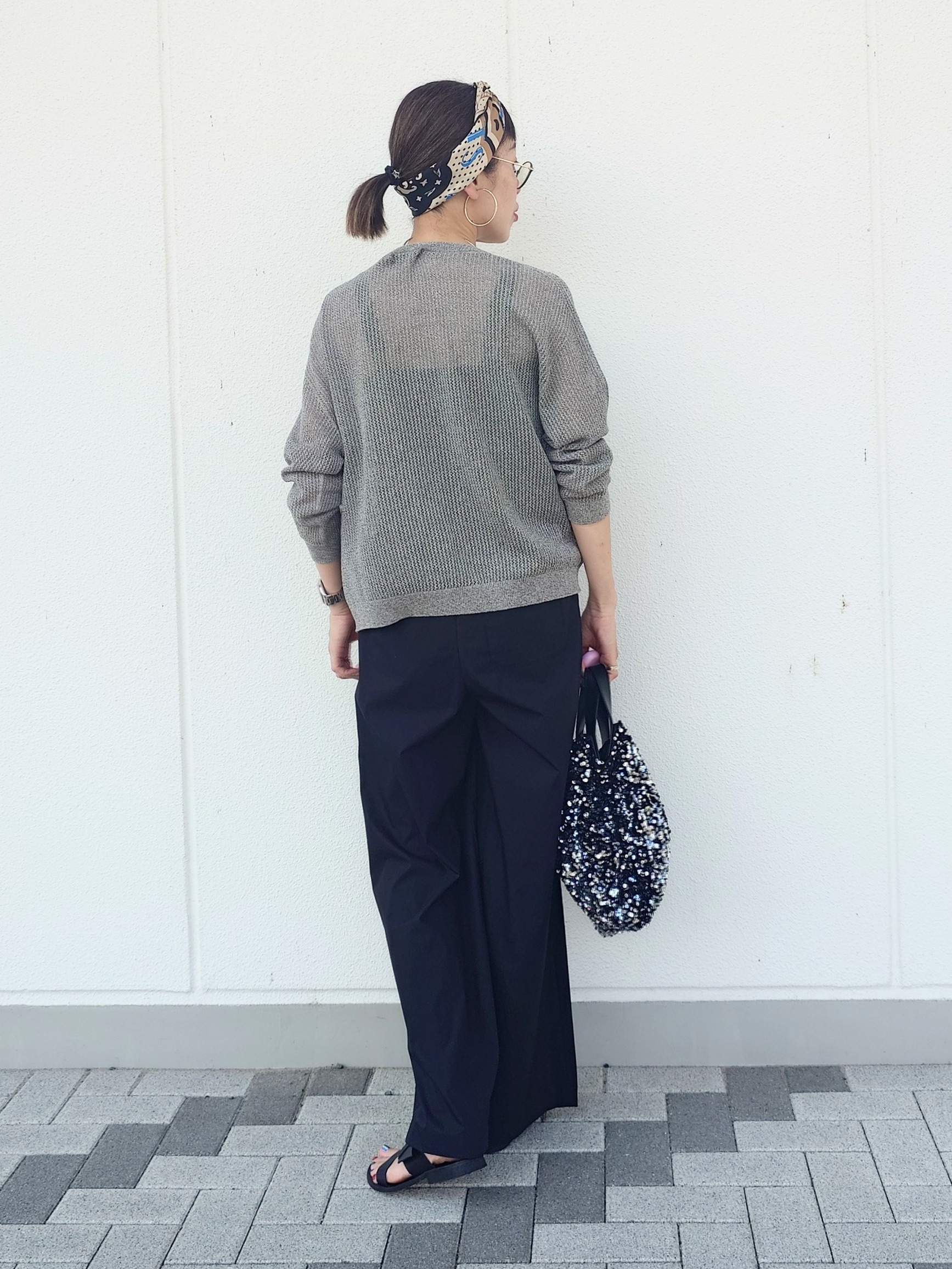 MUTSUKOさんの「UNTITLED｜シアーメッシュニット」を使ったコーディネート