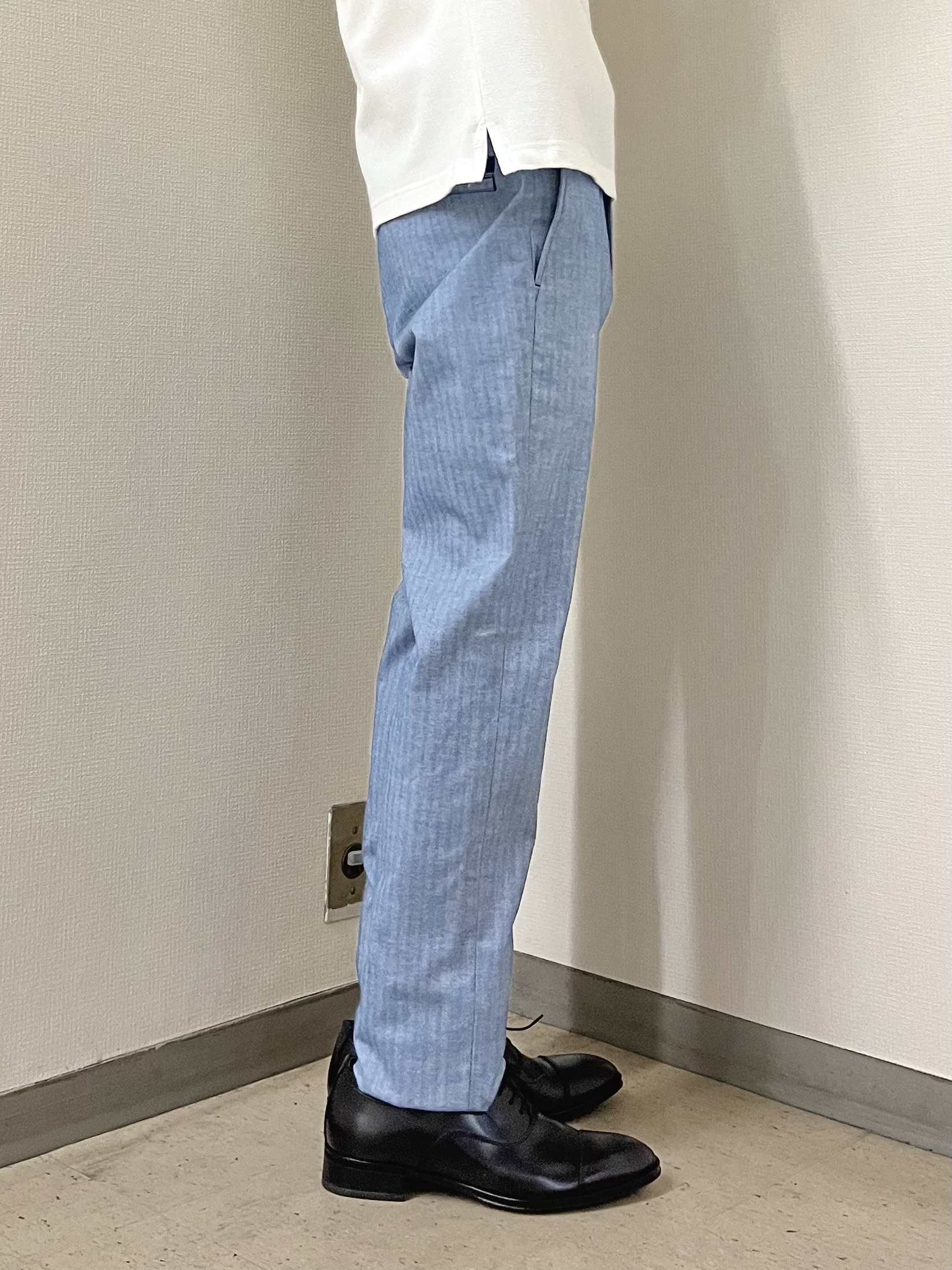 URAさんの「TAKEO KIKUCHI｜【抗菌防臭】COOL DOTS（R）ドビープリント ジャケット」を使ったコーディネート
