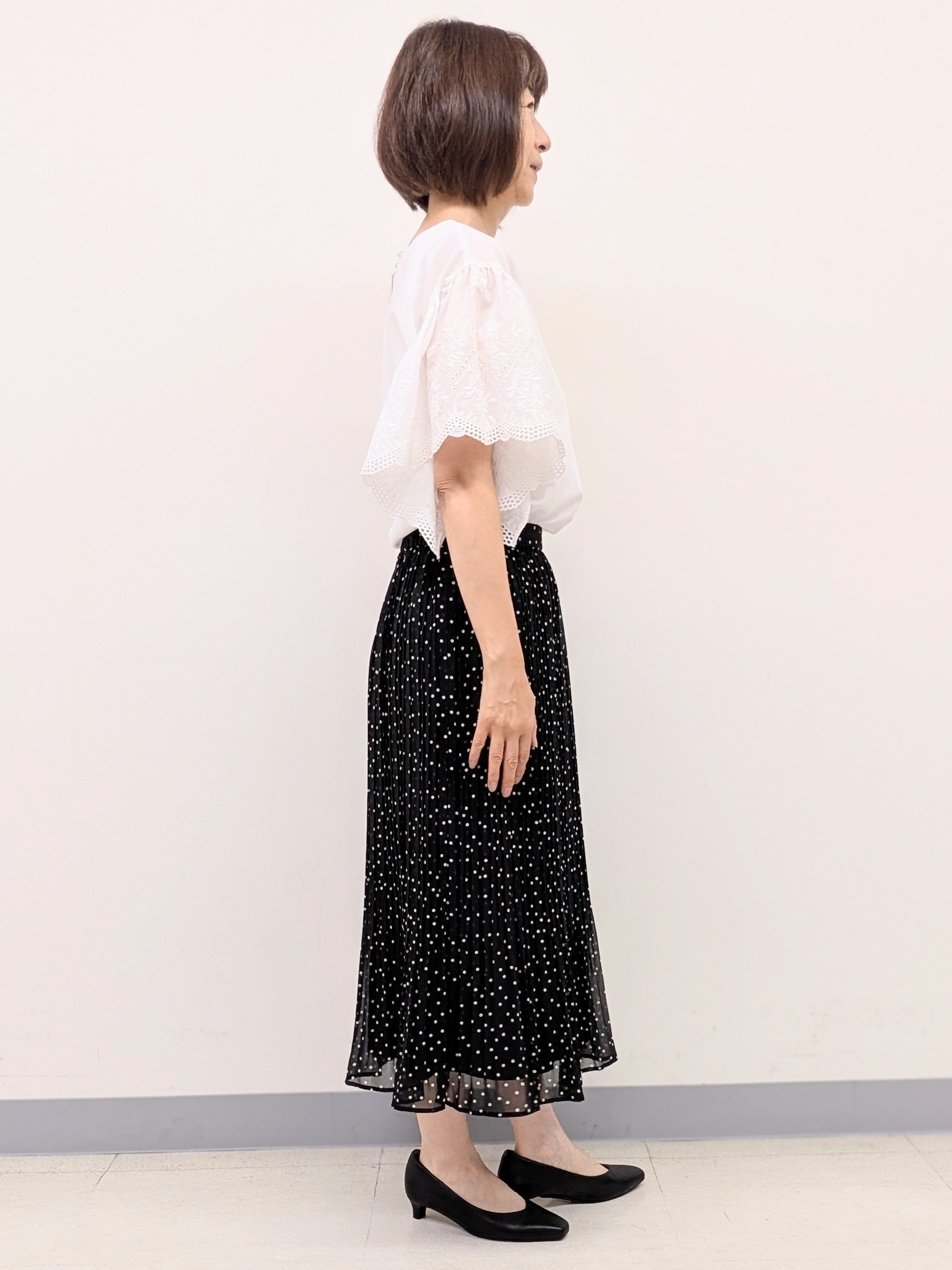 Ariさんの「Reflect｜【通勤◎】スカラップレーススリーブ ブラウス」を使ったコーディネート
