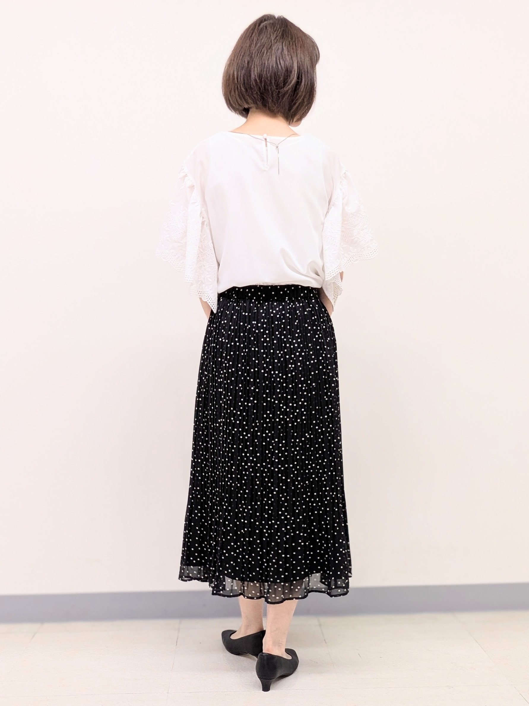Ariさんの「Reflect｜【通勤◎】スカラップレーススリーブ ブラウス」を使ったコーディネート