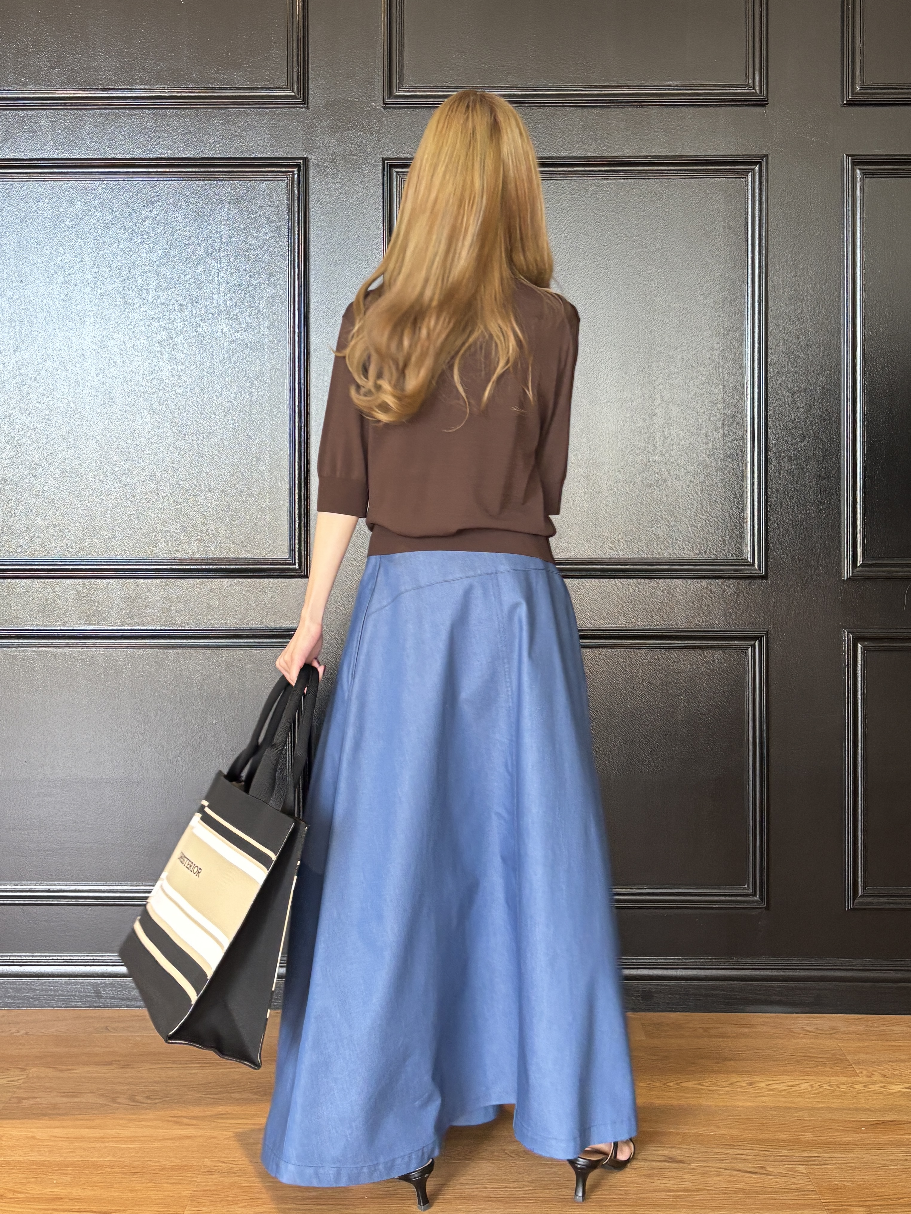 清水夏姫さんの「DRESSTERIOR｜【otonaMUSE5月号掲載】スキニーベルトサンダル」を使ったコーディネート