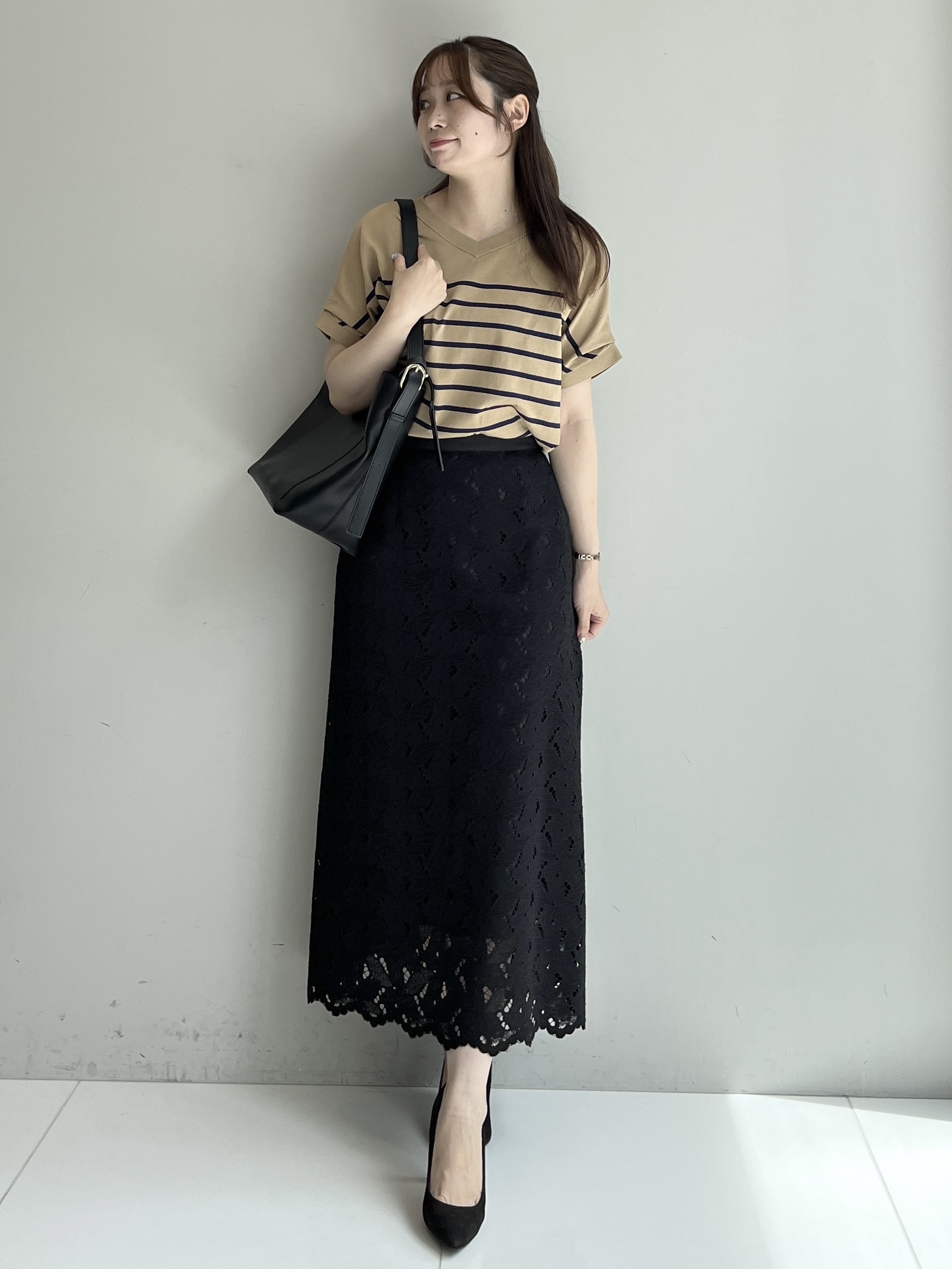Saekoさんの「UNTITLED｜【肌に張りつきにくい/前後2WAY】ドライタッチコットンプルオーバー」を使ったコーディネート