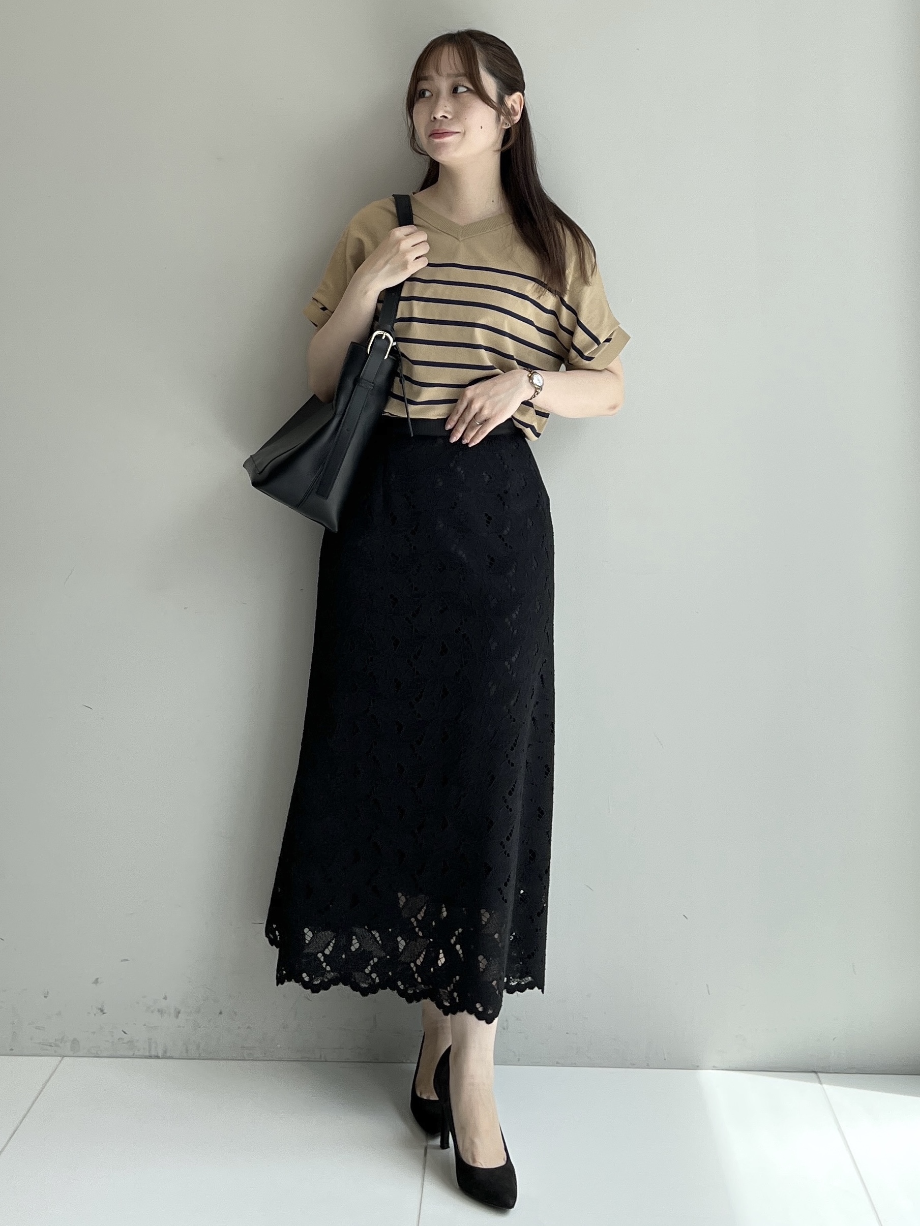 Saekoさんの「UNTITLED｜【肌に張りつきにくい/前後2WAY】ドライタッチコットンプルオーバー」を使ったコーディネート