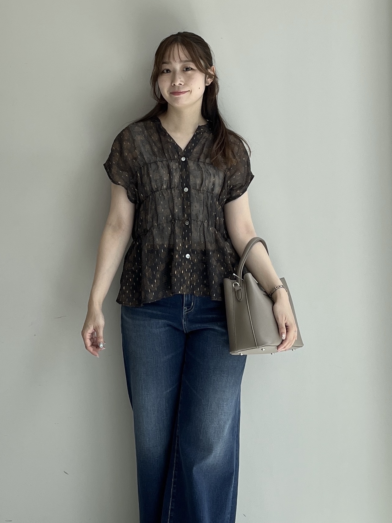 Saekoさんの「UNTITLED｜ヴィンテージドットブラウス」を使ったコーディネート