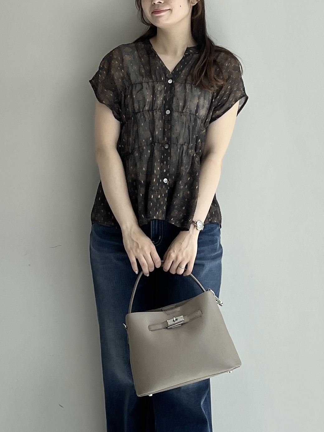 Saekoさんの「UNTITLED｜ヴィンテージドットブラウス」を使ったコーディネート