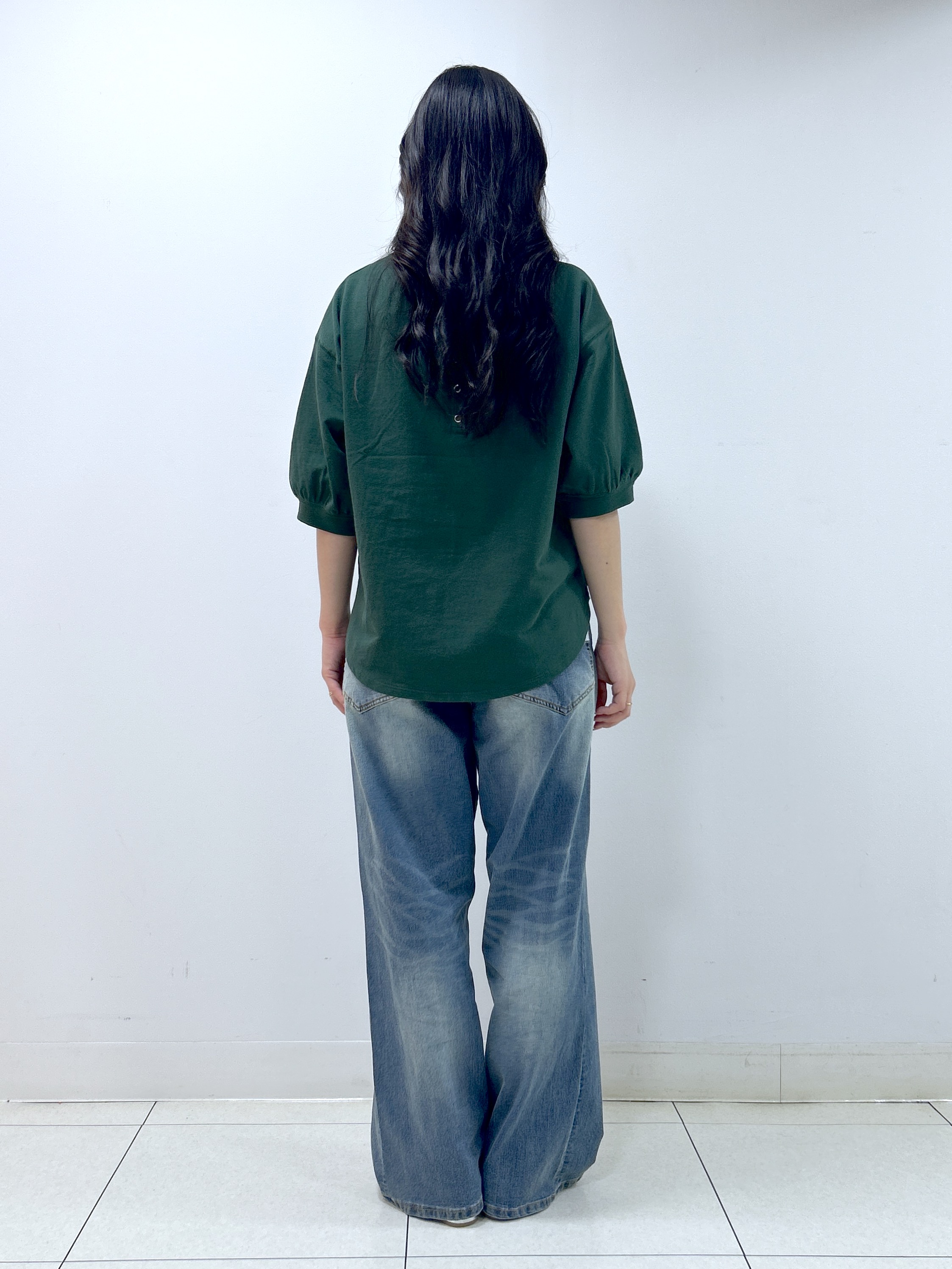 Kaiさんの「Dessin｜バックヘンリーカットソー5分袖」を使ったコーディネート