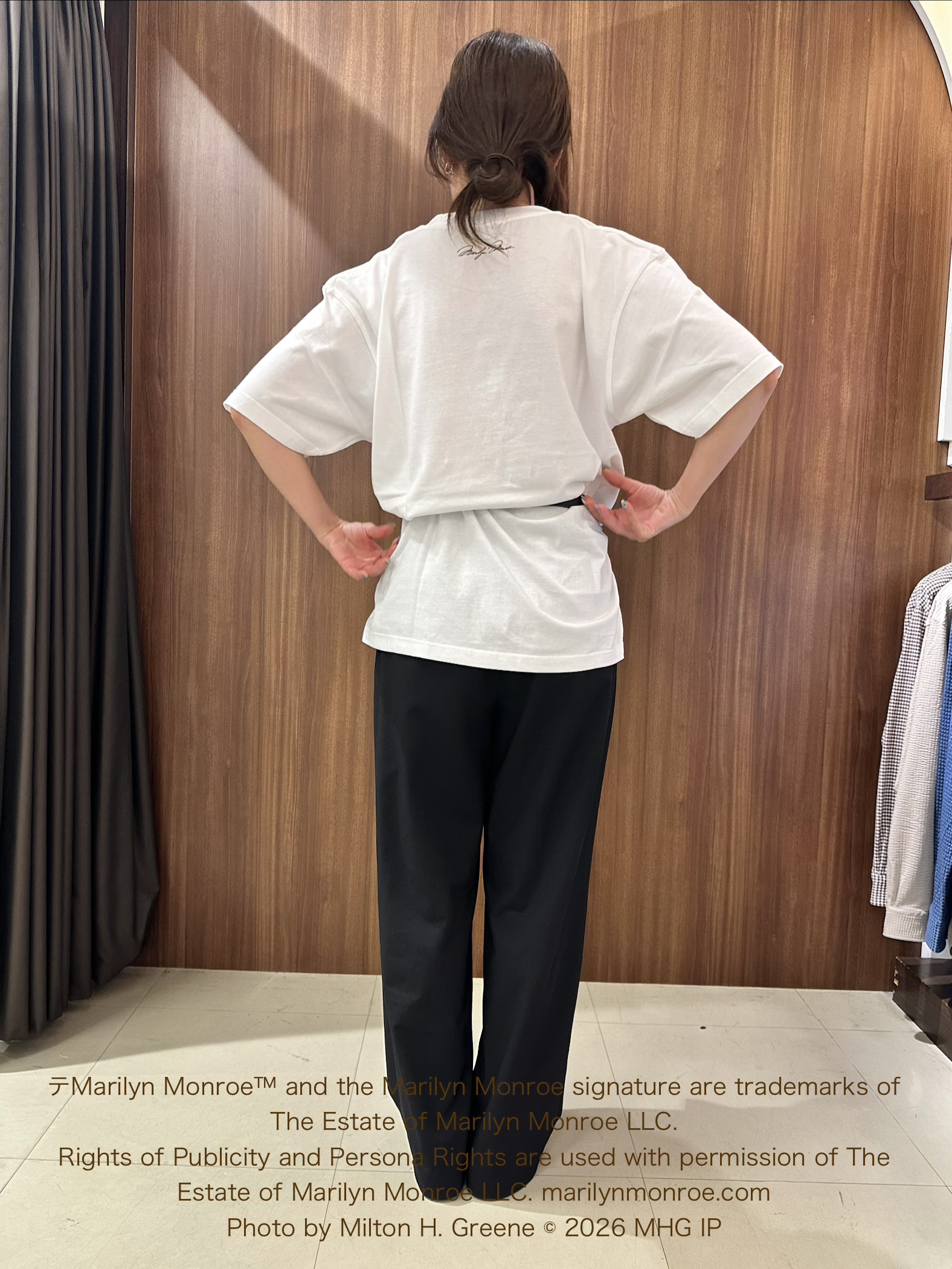 オノアサミさんの「TAKEO KIKUCHI｜【別注】マリリン・モンロー/フォトTシャツ」を使ったコーディネート