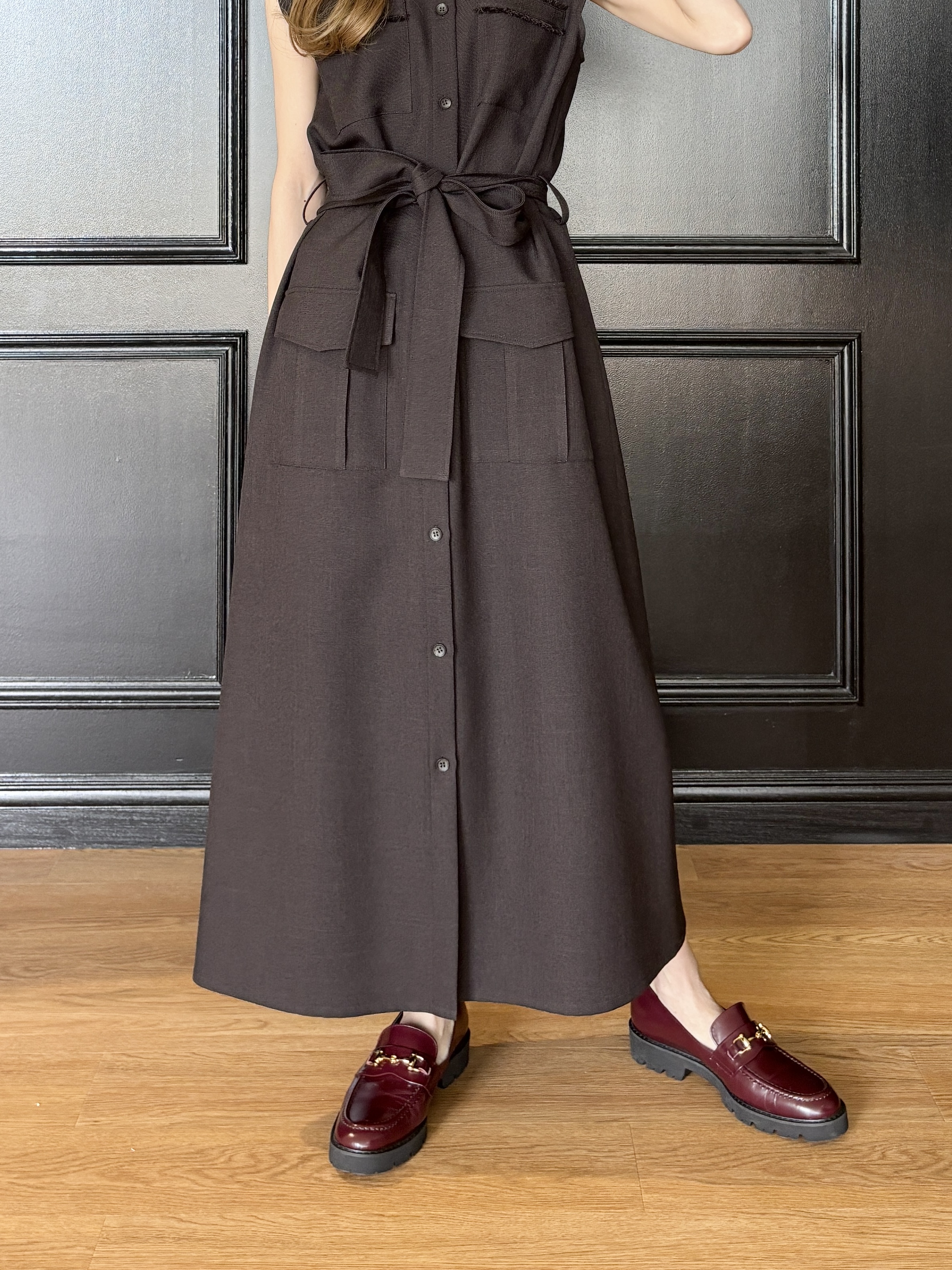 清水夏姫さんの「DRESSTERIOR｜【再入荷/軽量/本革】ビットローファー」を使ったコーディネート