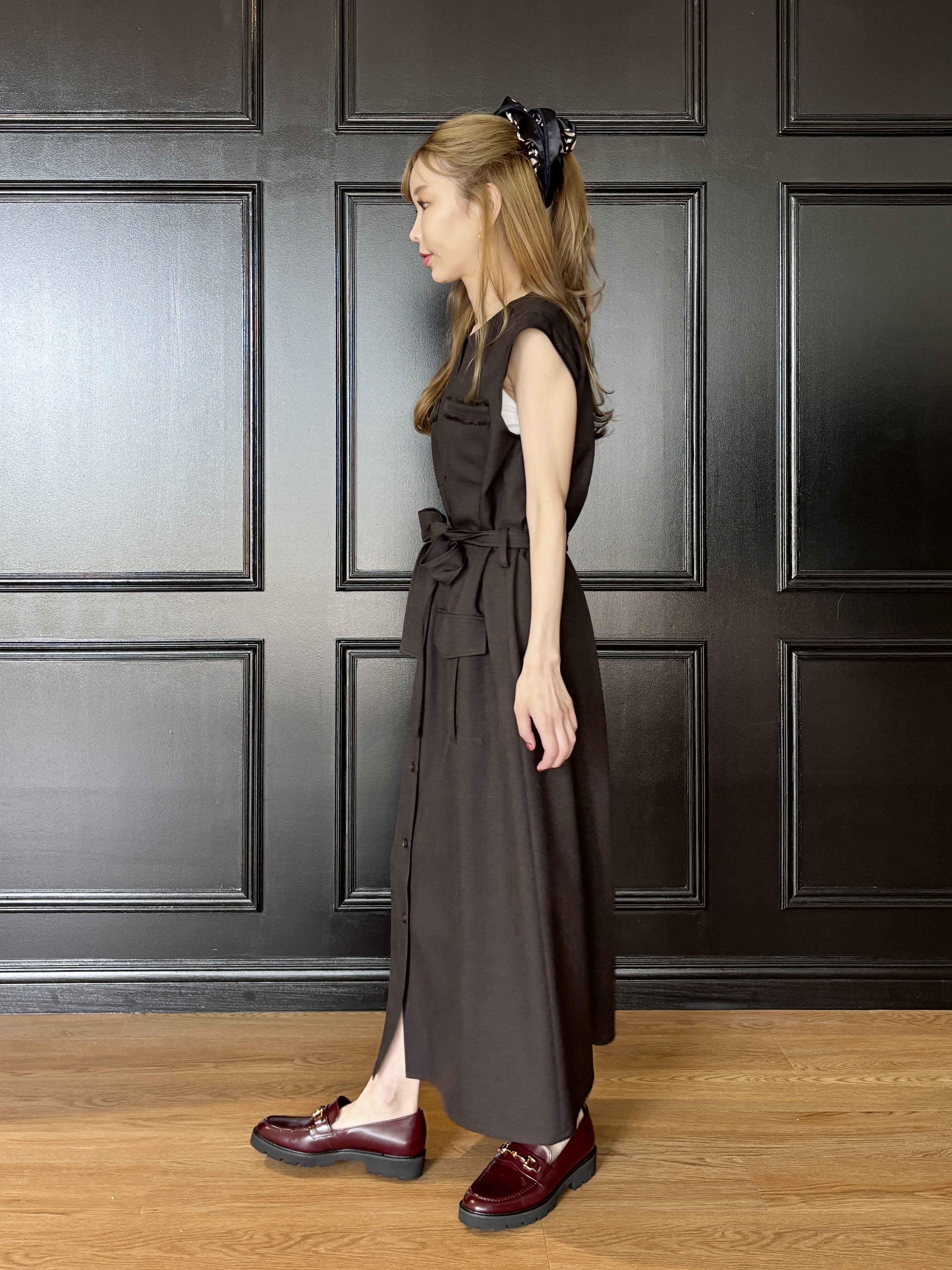 清水夏姫さんの「DRESSTERIOR｜【再入荷/軽量/本革】ビットローファー」を使ったコーディネート