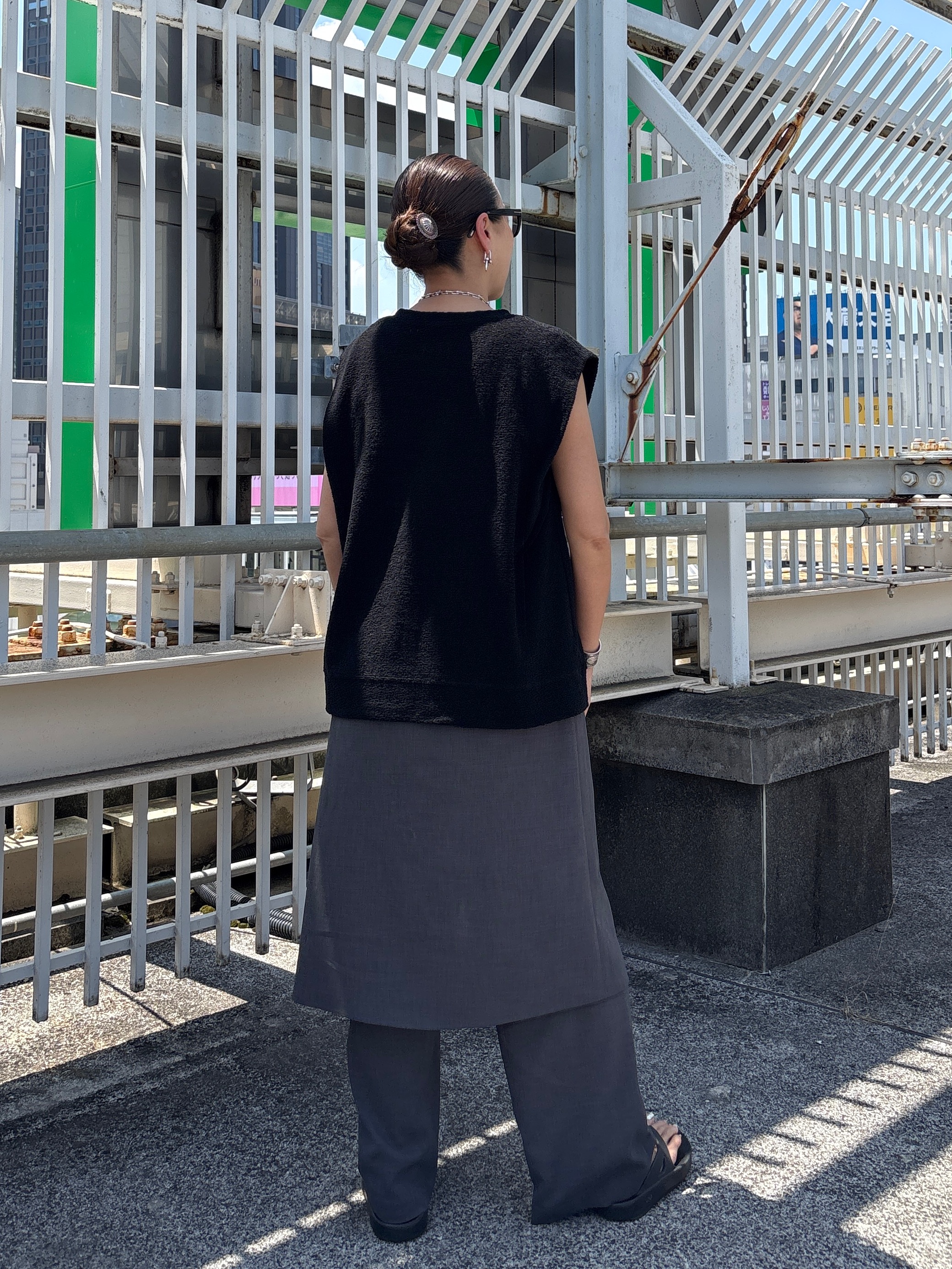 ibuさんの「CODE A｜PROTAGONISTA｜sleeveless tee」を使ったコーディネート