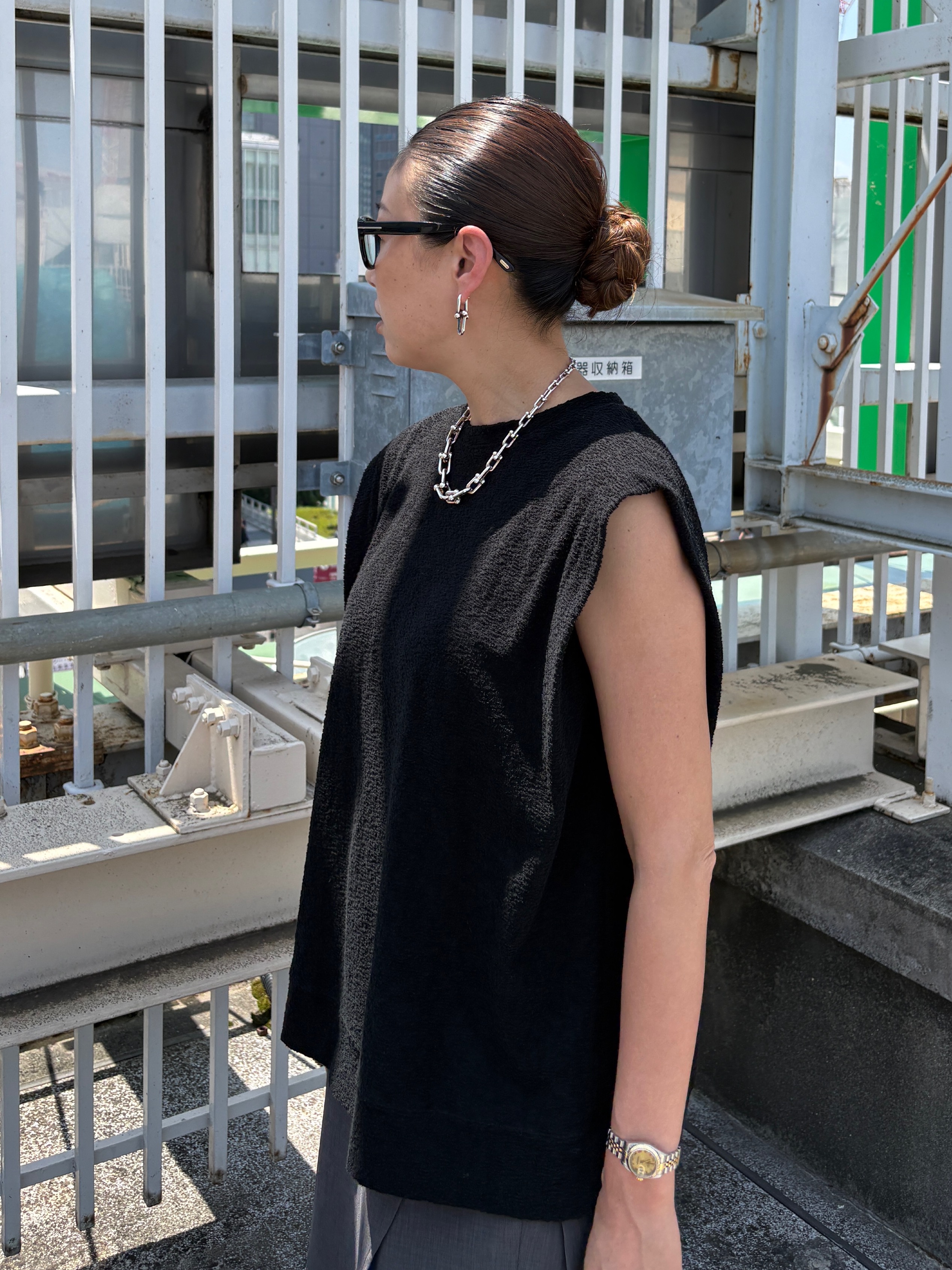 ibuさんの「CODE A｜PROTAGONISTA｜sleeveless tee」を使ったコーディネート