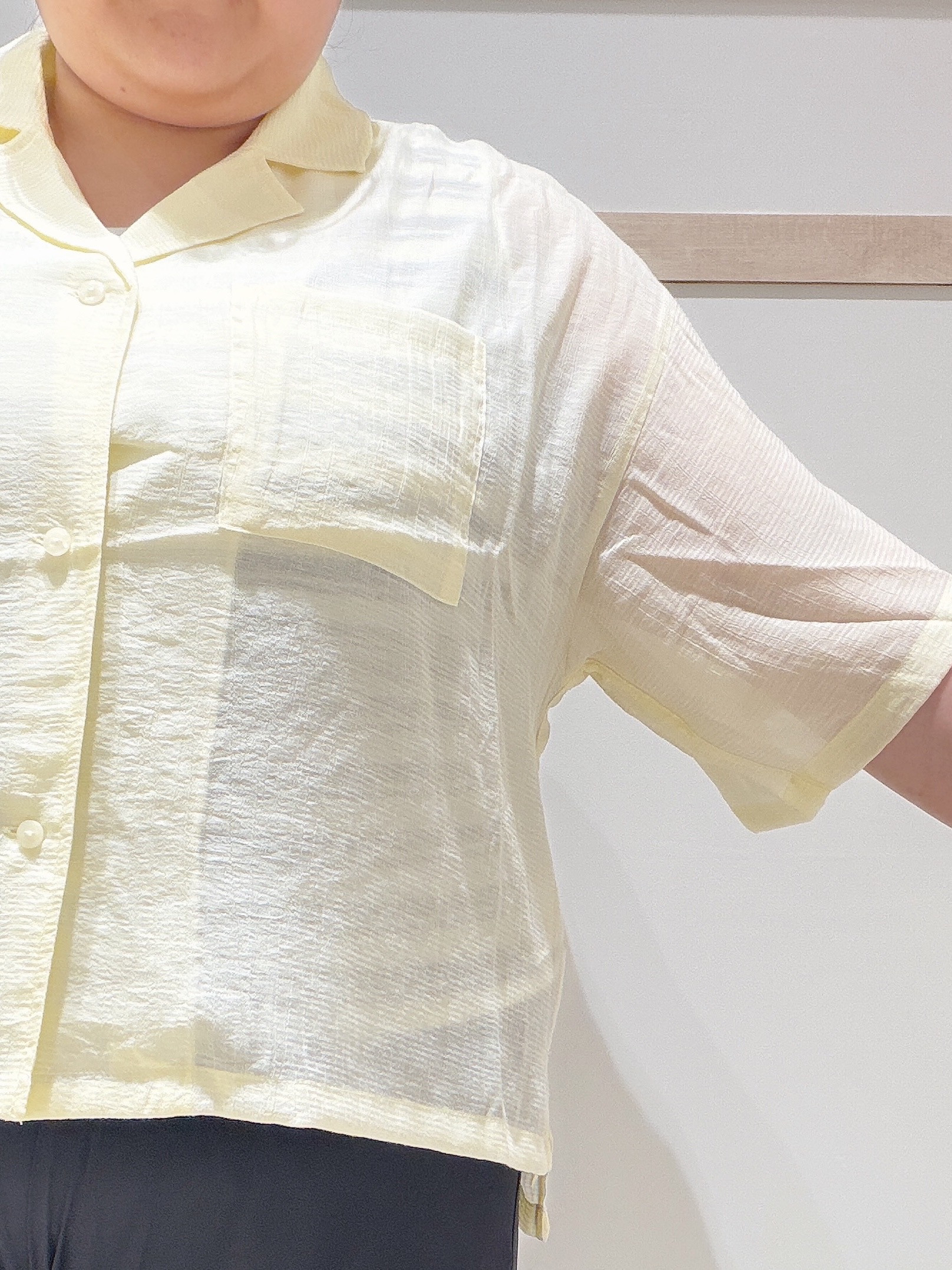 ゆめかさんの「SHOO･LA･RUE｜【S-LL/洗濯機可】抜け感たっぷり 程よい透け感のポケット付きシャツ」を使ったコーディネート