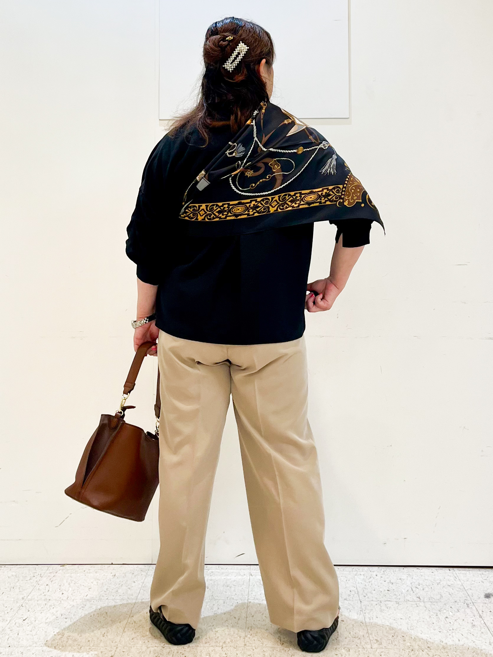 kimmyさんの「Reflect｜【手洗い可】プチハイネック ギャザーブラウス」を使ったコーディネート