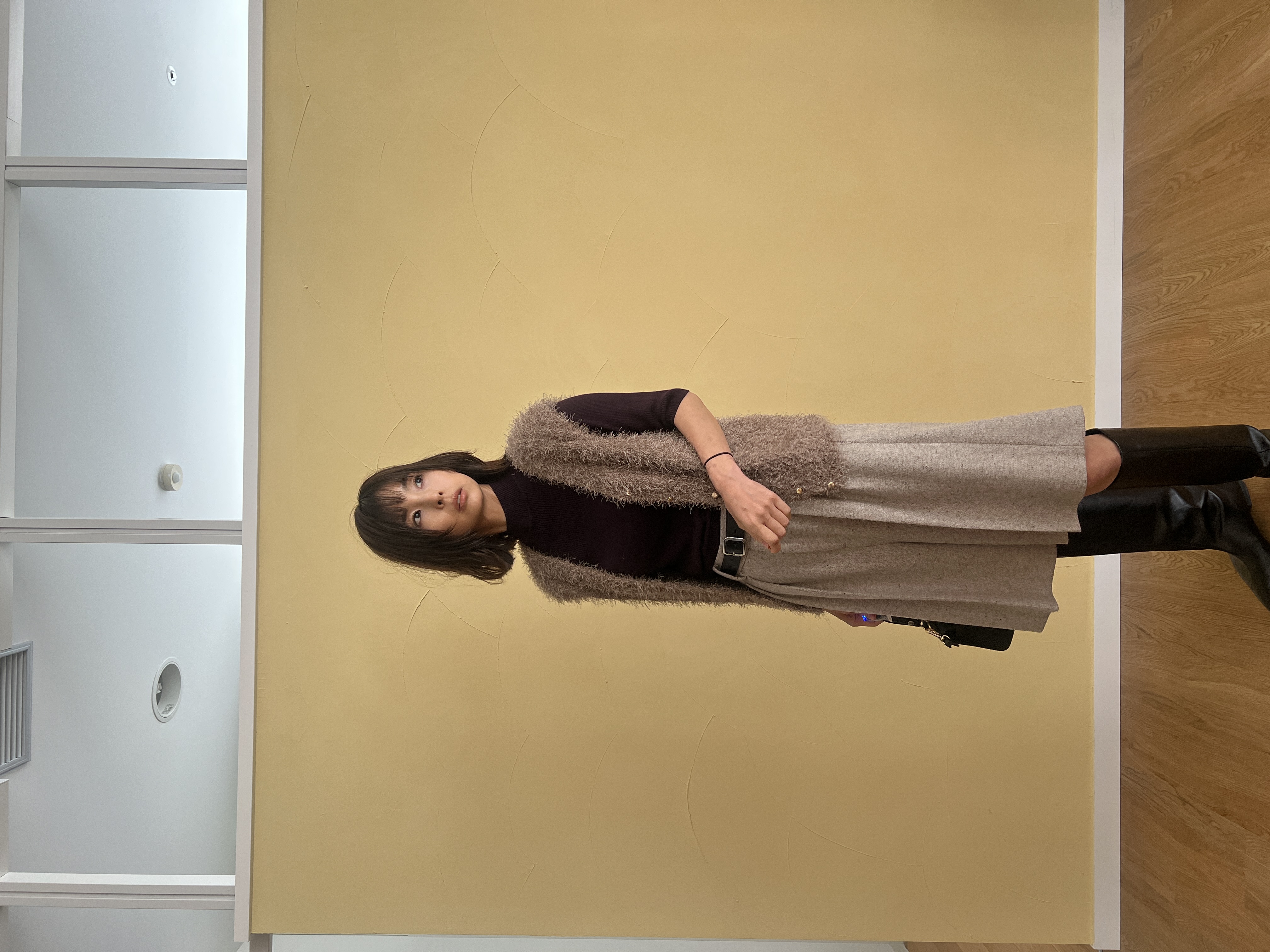 misaさんの「DRESSTERIOR｜フェザーヤーン2WAYニットプルオーバー」を使ったコーディネート