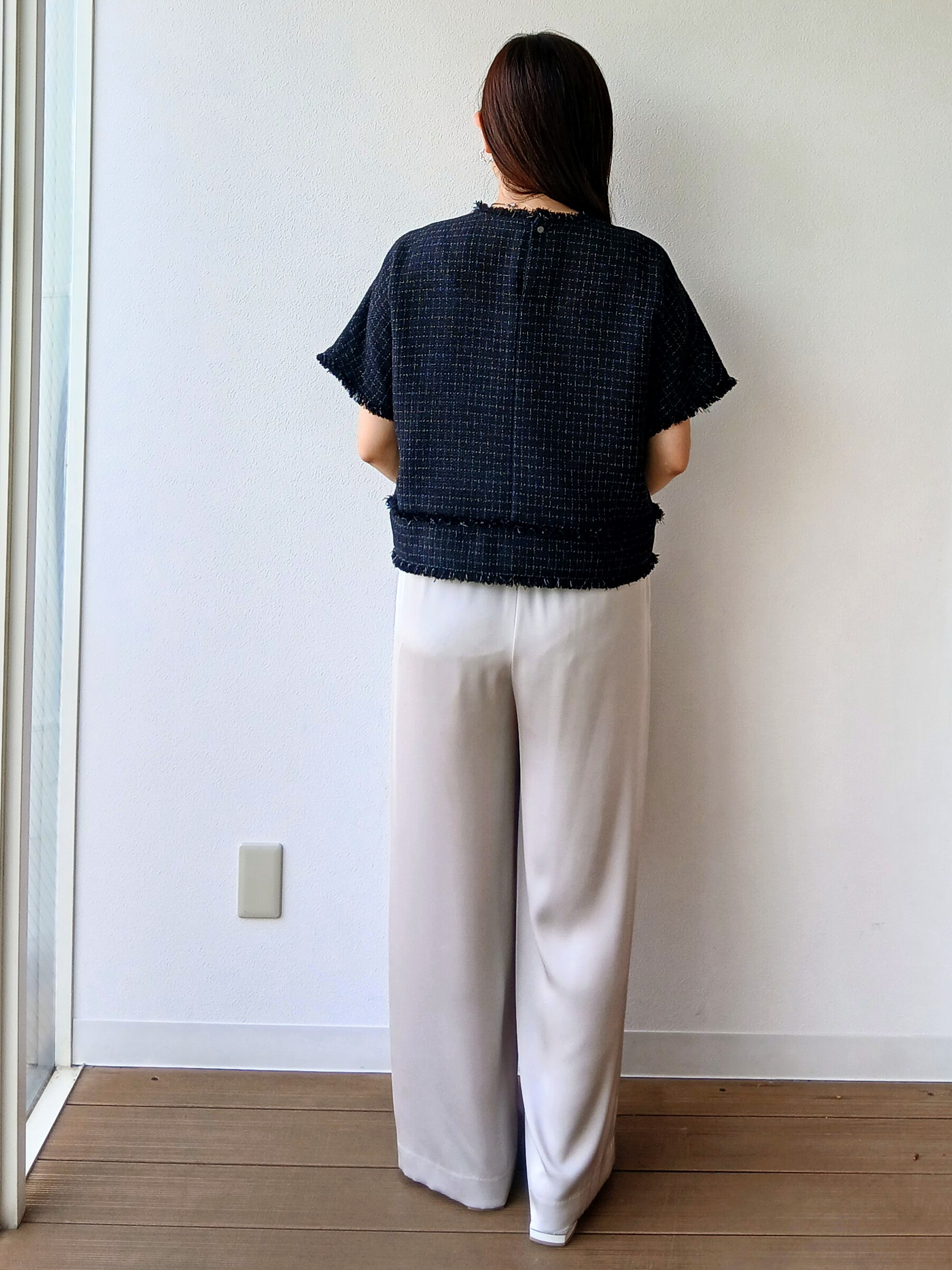 なみきさんの「UNTITLED｜ファンシーツイードブラウス」を使ったコーディネート