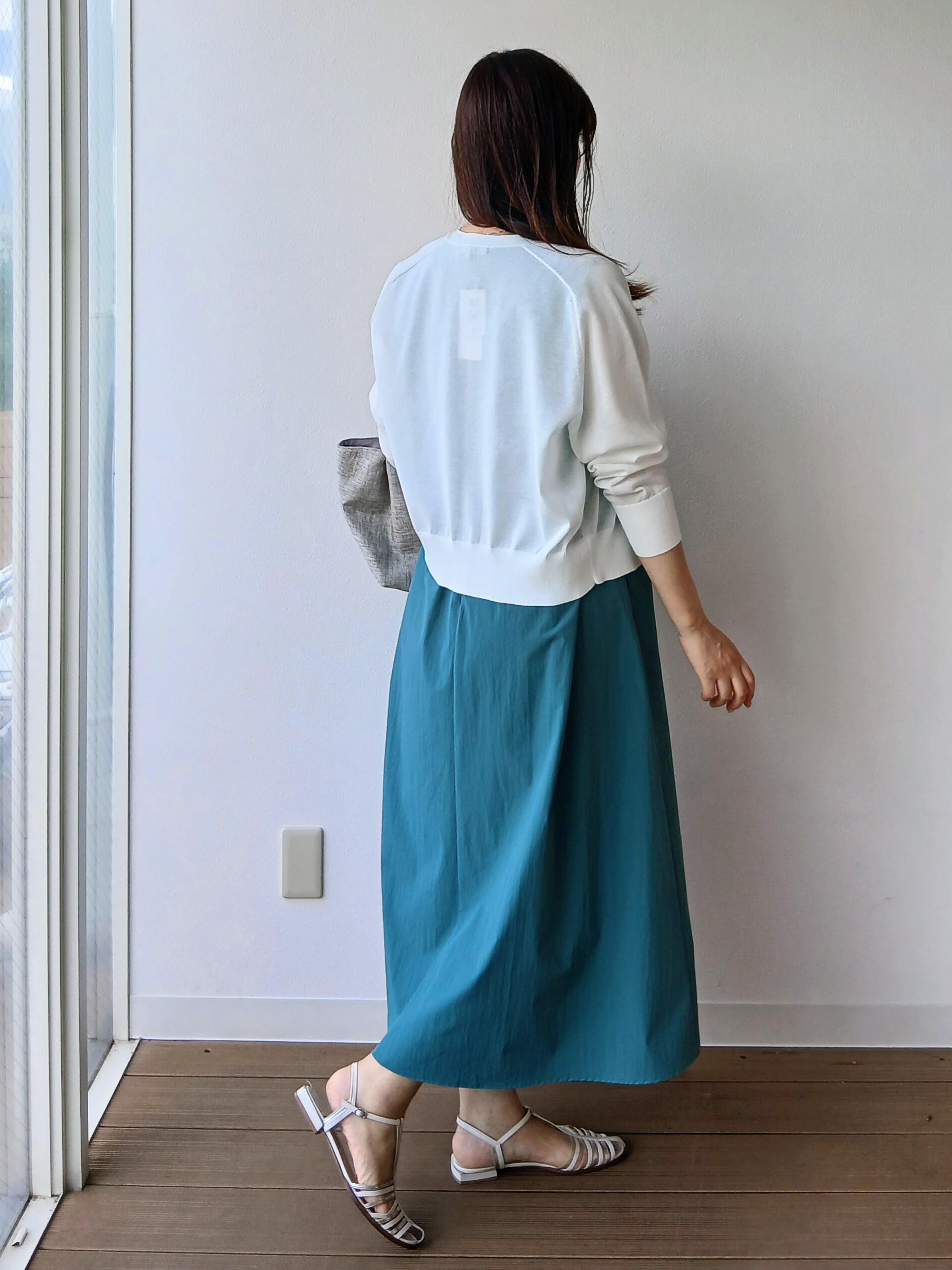 なみきさんの「UNTITLED｜【接触冷感/UVカット/吸水速乾】Aラインロングワンピース」を使ったコーディネート