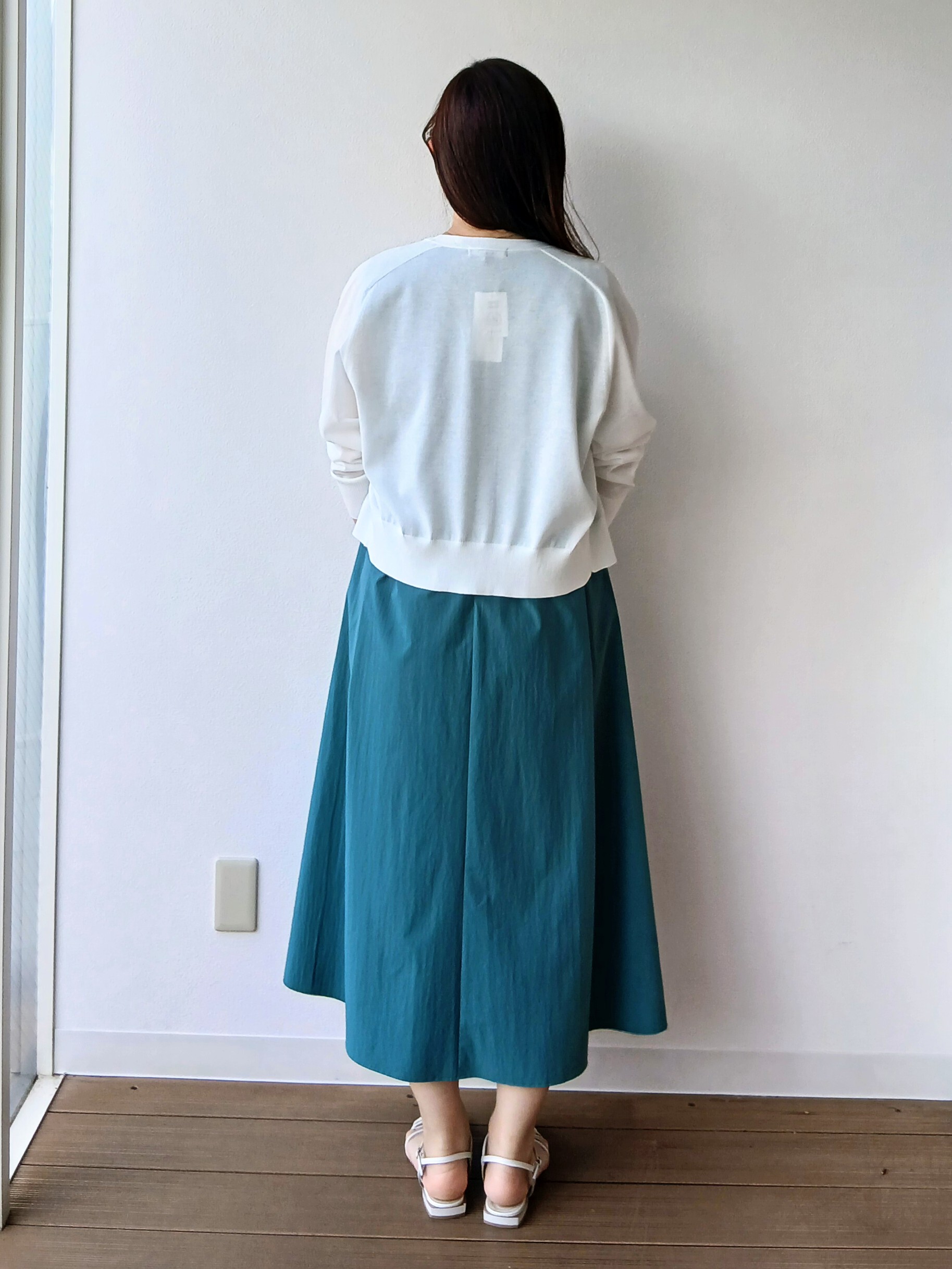 なみきさんの「UNTITLED｜【接触冷感/UVカット/吸水速乾】Aラインロングワンピース」を使ったコーディネート