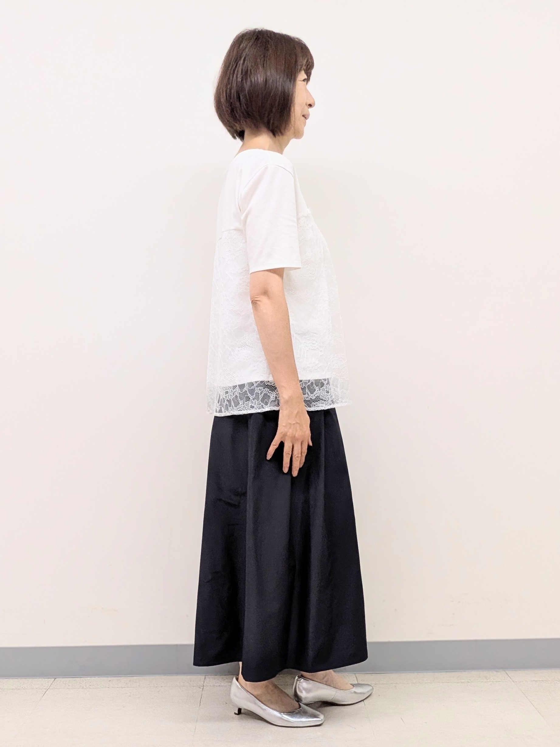 Ariさんの「Reflect｜【UVカット／接触冷感／手洗い可】ラッセルレースプルオーバー」を使ったコーディネート
