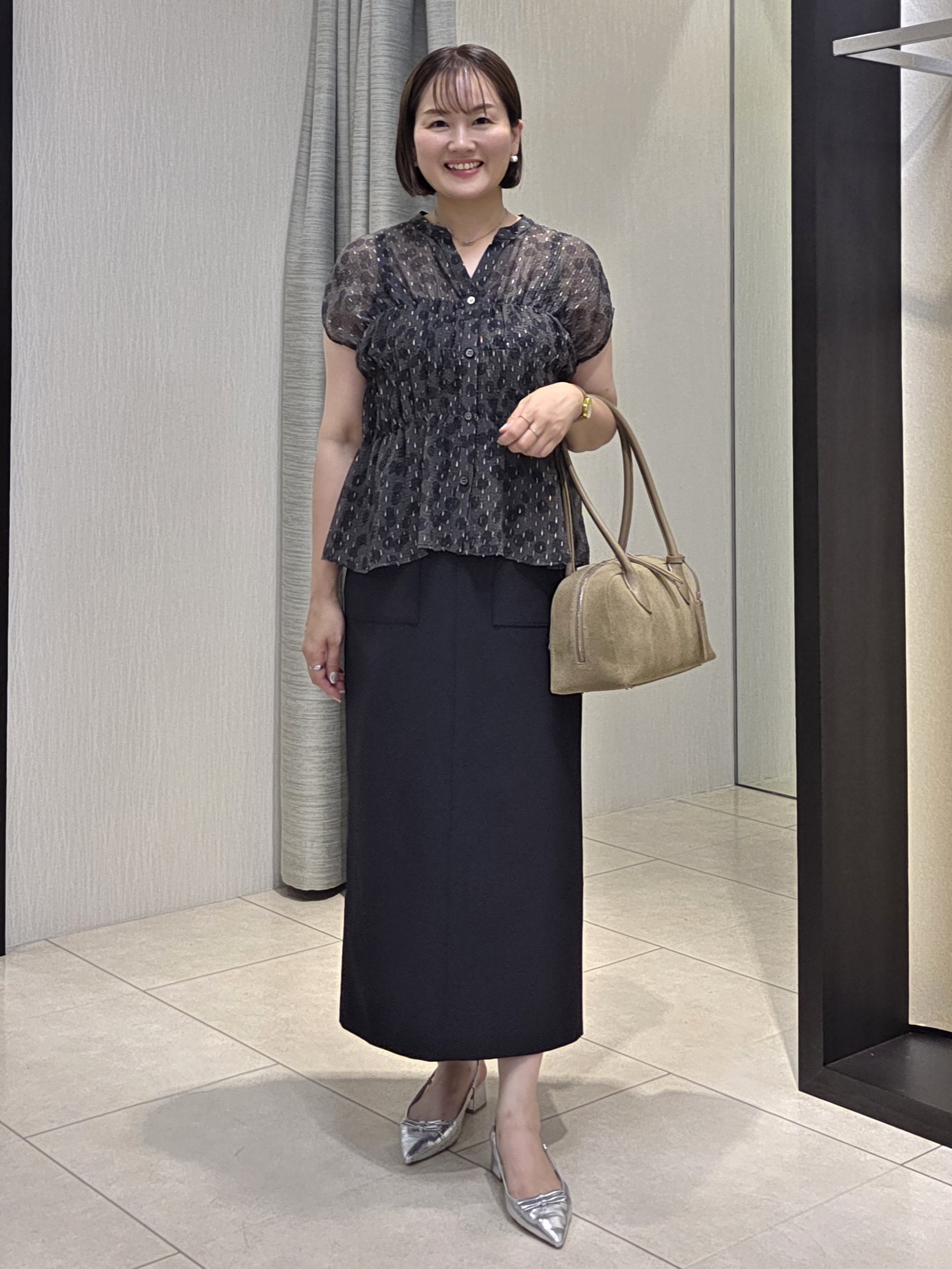naokoさんの「UNTITLED｜ヴィンテージドットブラウス」を使ったコーディネート