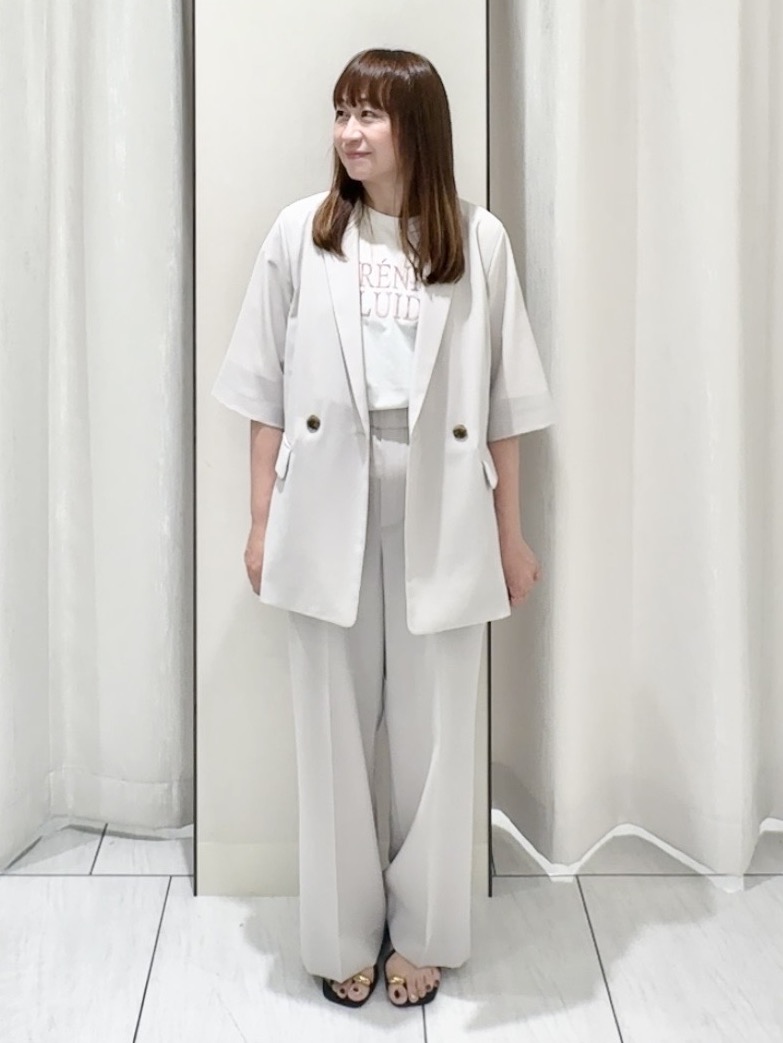 ʏᴜᴋɪᴋᴏさんの「UNTITLED｜【セットアップ可/UVカット/通気性】エアリークール半袖ジャケット」を使ったコーディネート