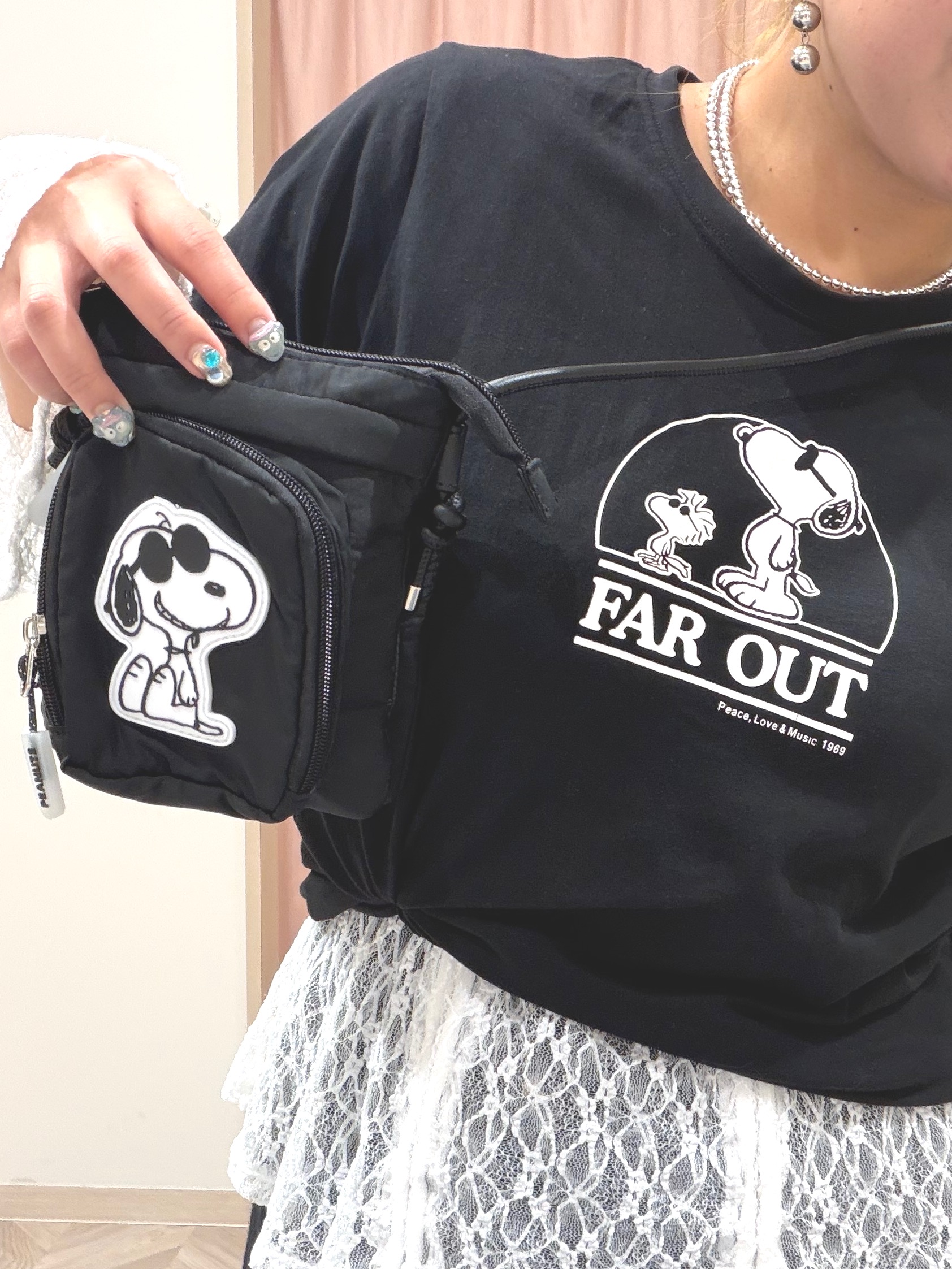 まちゃんなちゃんさんの「SHOO･LA･RUE｜レースで華やかに映える 旬な透け感の レースシャーリングトップス」を使ったコーディネート