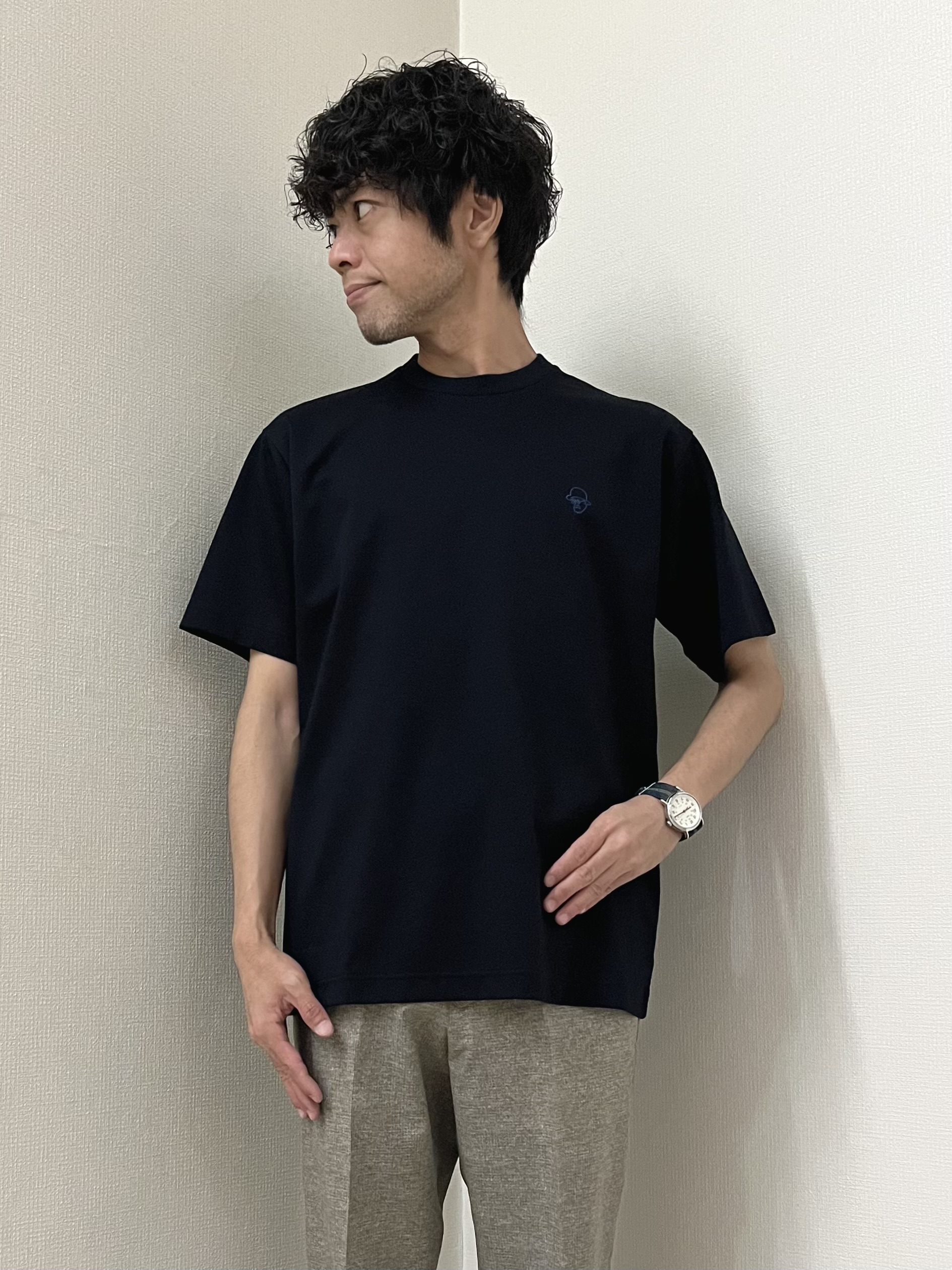 URAさんの「TAKEO KIKUCHI｜【抗菌防臭】COOL DOTS（R）ドビープリント ジャケット」を使ったコーディネート